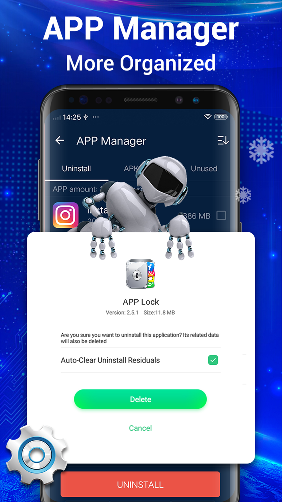 اسکرین شات 3 برنامه Cleaner - Phone Cleaner