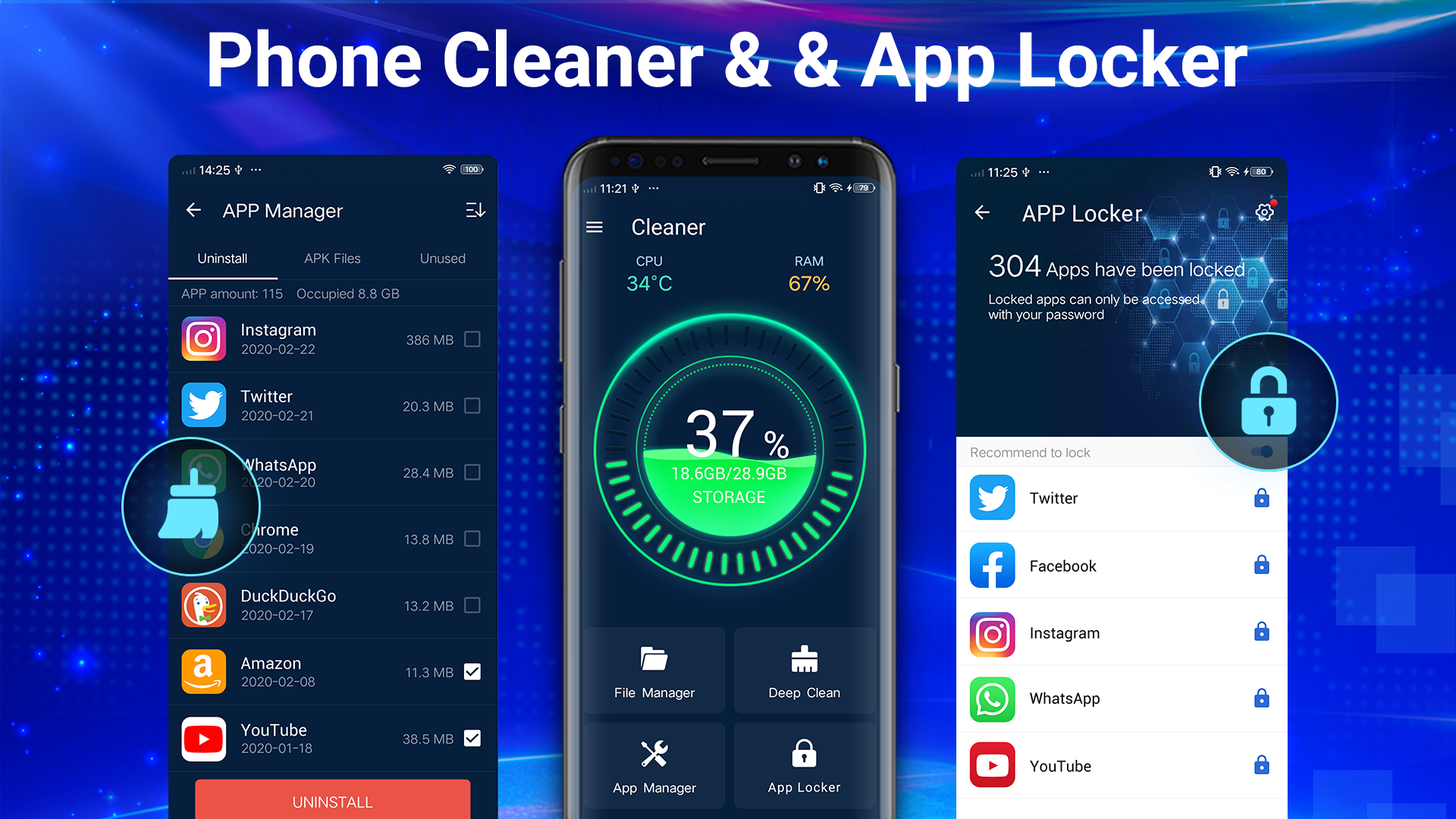 اسکرین شات 1 برنامه Cleaner - Phone Cleaner