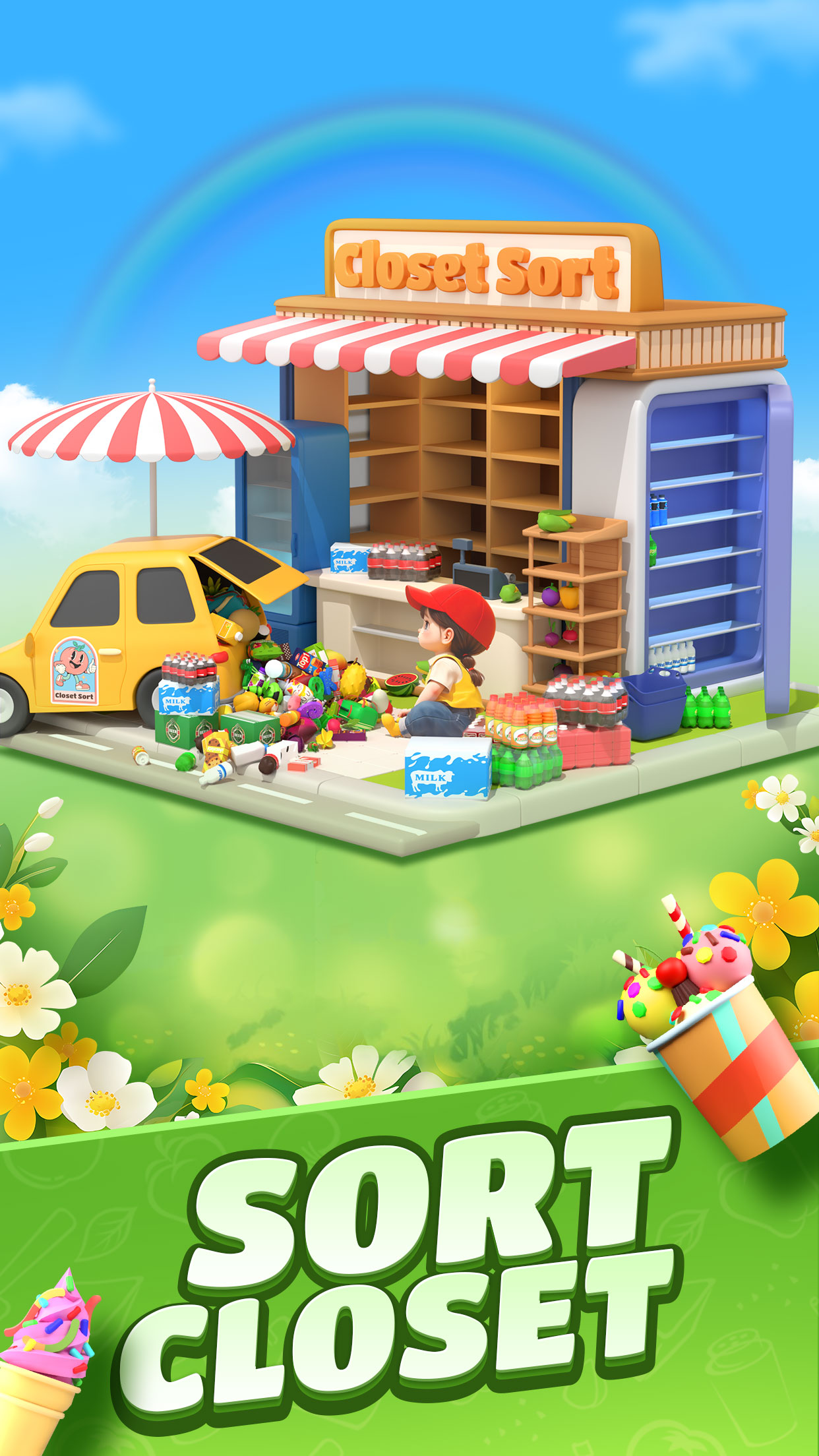 اسکرین شات 1 بازی Closet Sort: Sorting Games