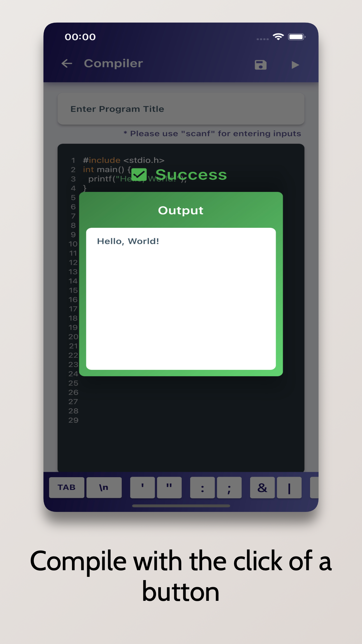 اسکرین شات 4 برنامه C Compiler - Run .c Code