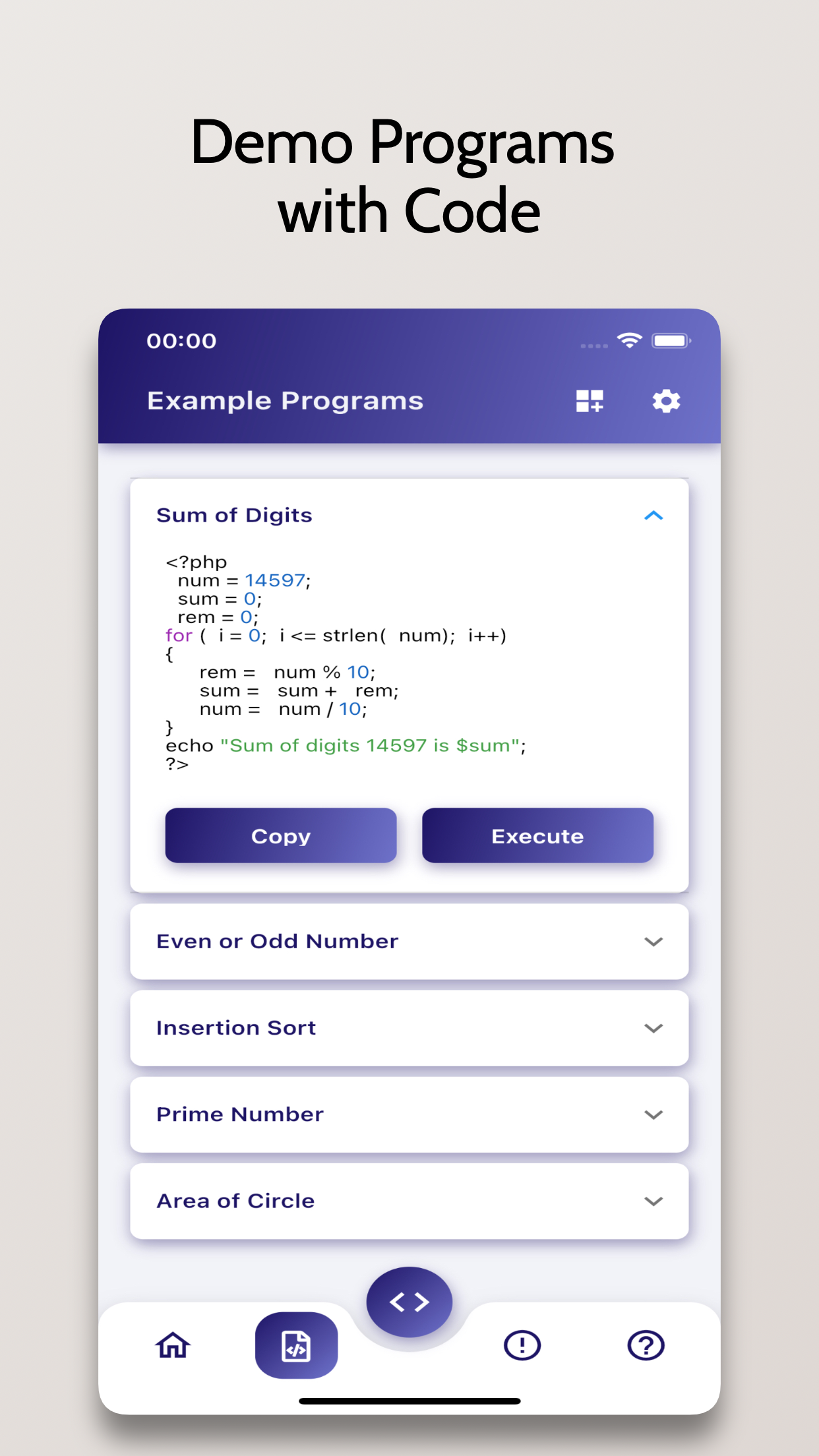 اسکرین شات 5 برنامه PHP Compiler - Run .php Code