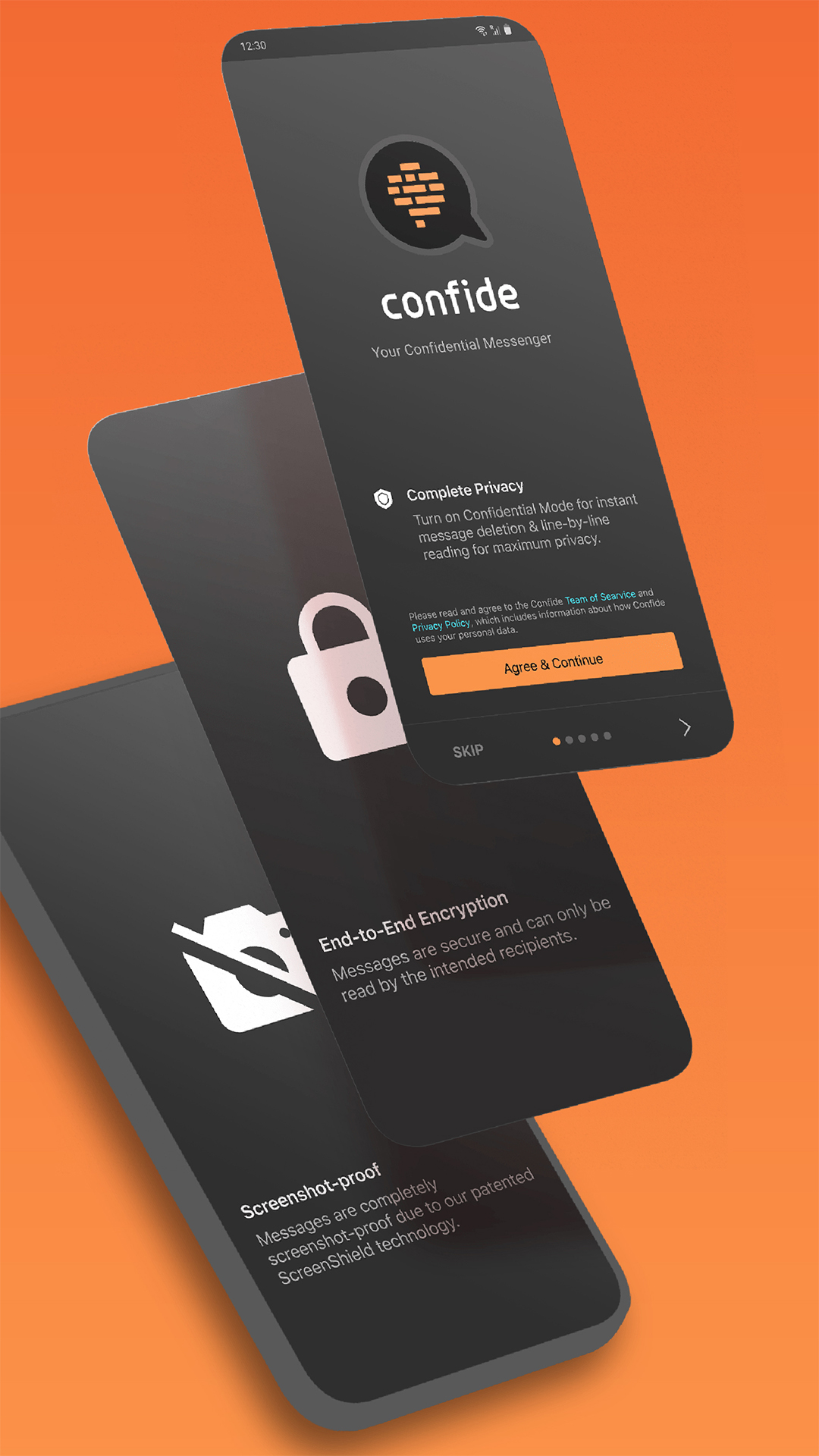 اسکرین شات 1 برنامه Confide - secure messenger