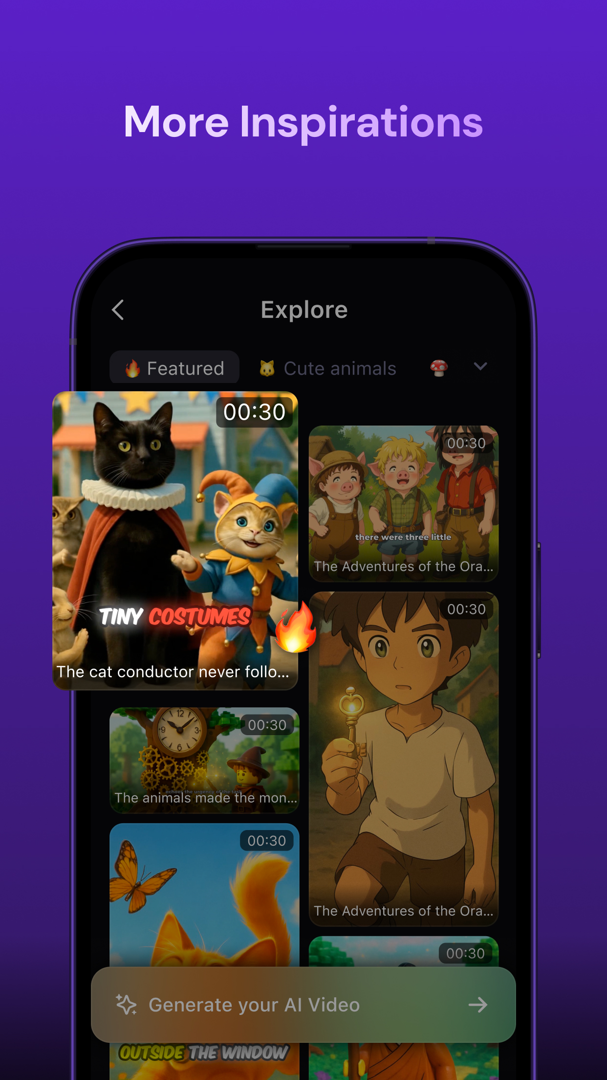 اسکرین شات 6 برنامه Zeemo:AI video maker & Caption