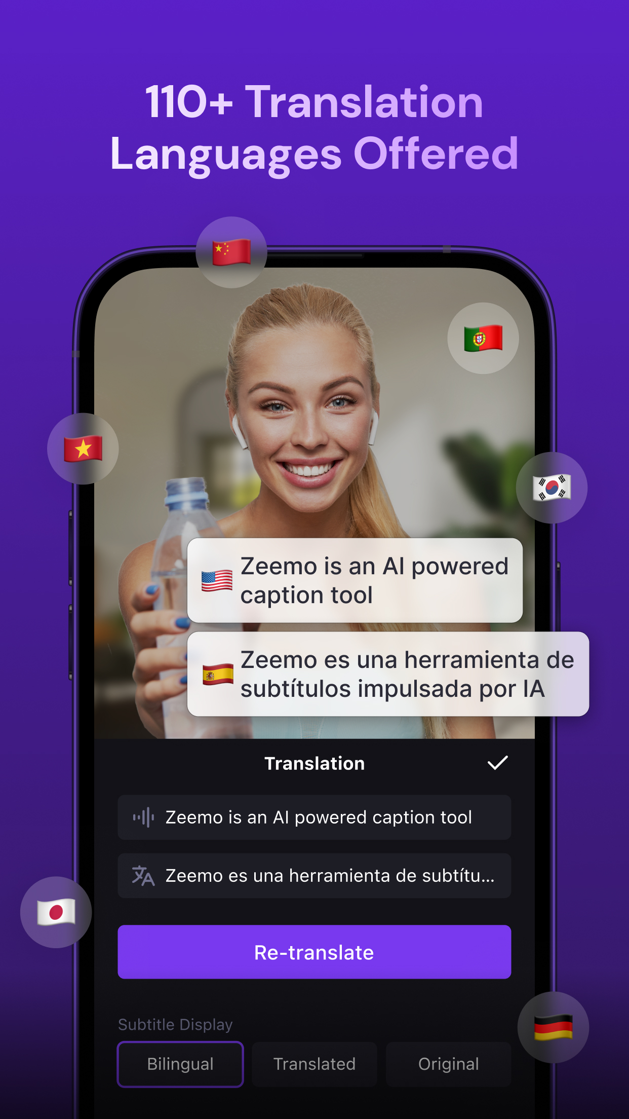 اسکرین شات 4 برنامه Zeemo:AI video maker & Caption