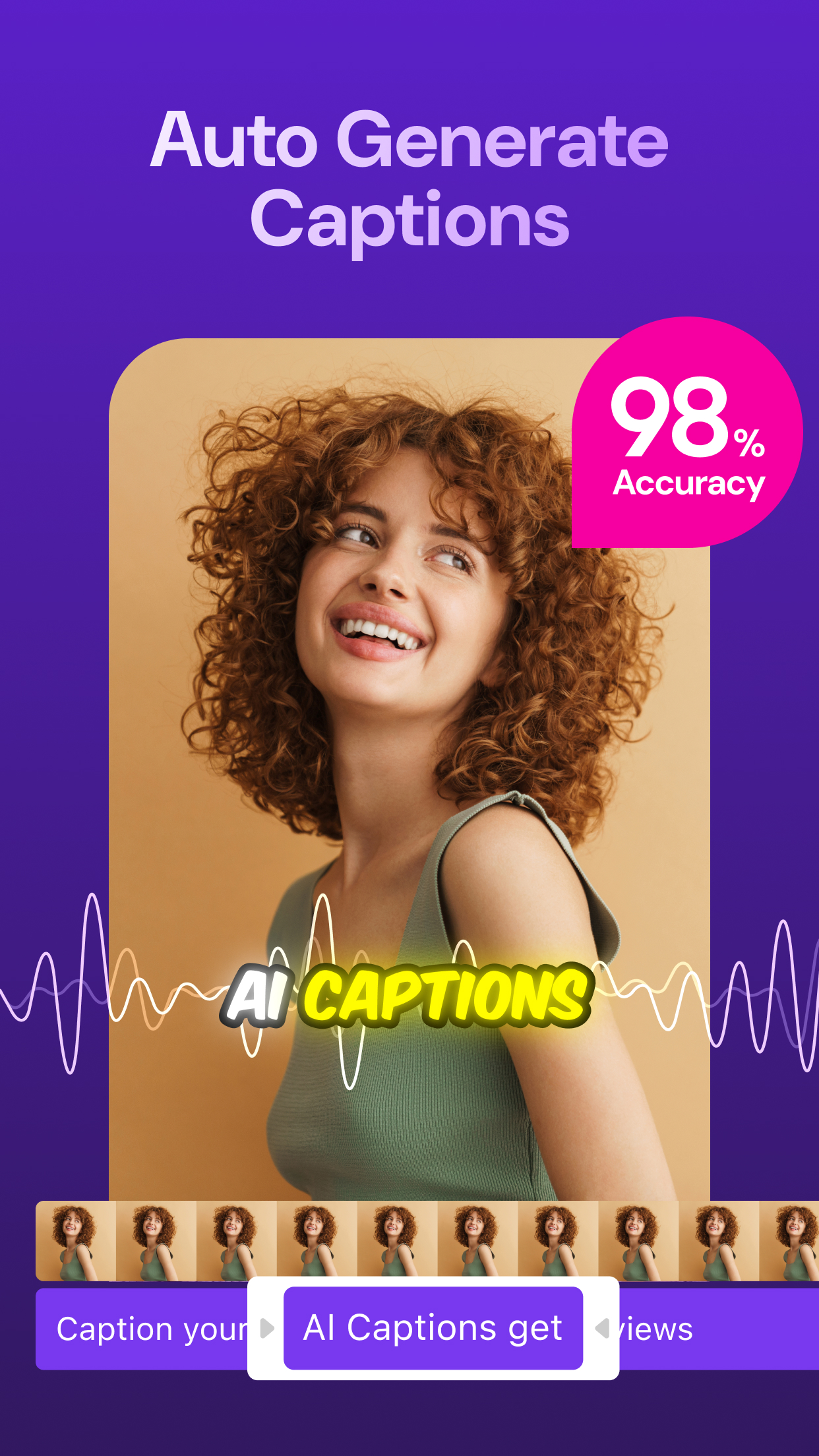 اسکرین شات 1 برنامه Zeemo:AI video maker & Caption