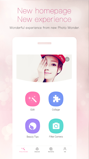 اسکرین شات 1 برنامه PhotoWonder: Pro Beauty Photo Editor&Collage Maker