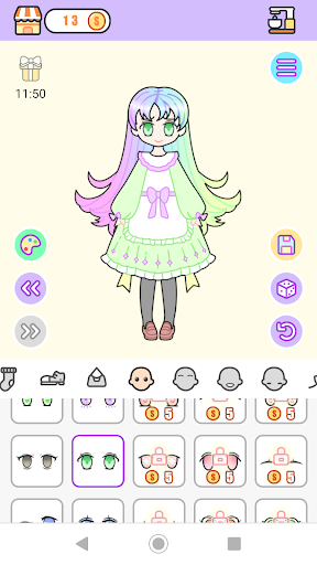 اسکرین شات 3 برنامه Pastel Avatar Maker: Magical Pastel Dress Up