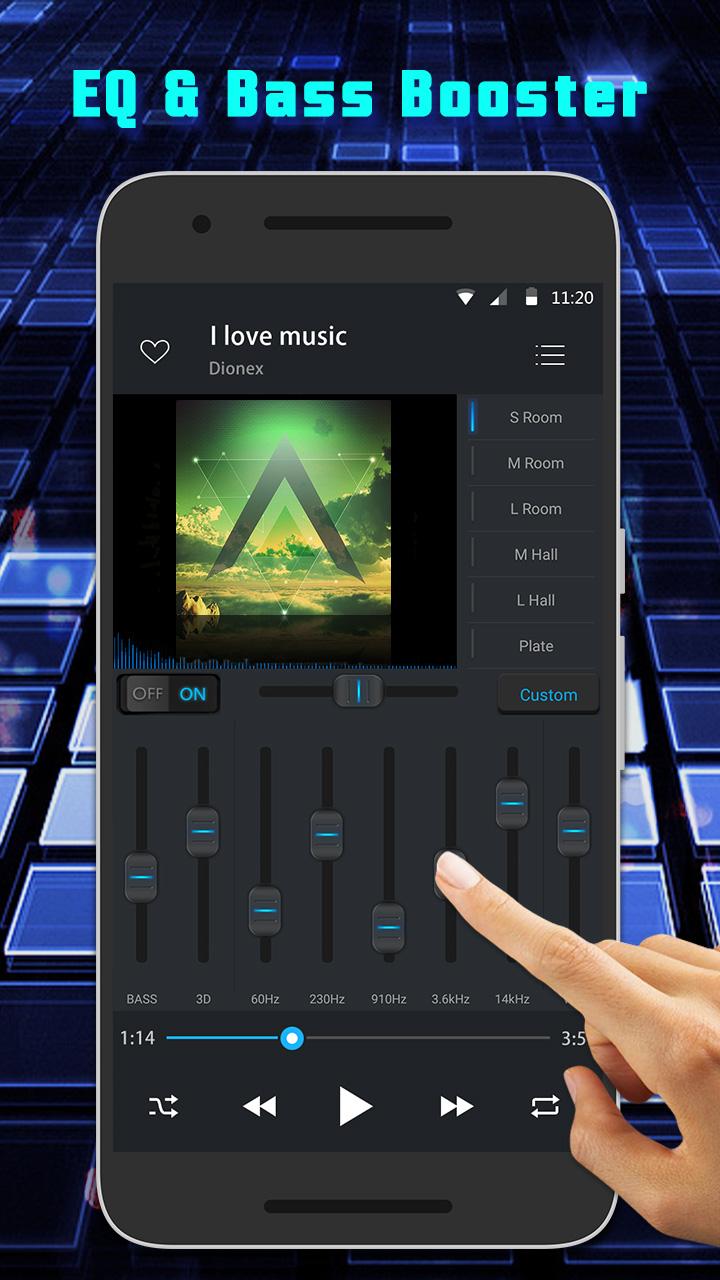 اسکرین شات 2 برنامه Equalizer Music Player & Video