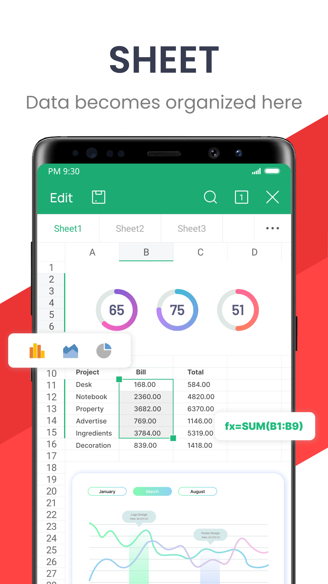 اسکرین شات 5 برنامه WPS Office-PDF, Word, Sheet