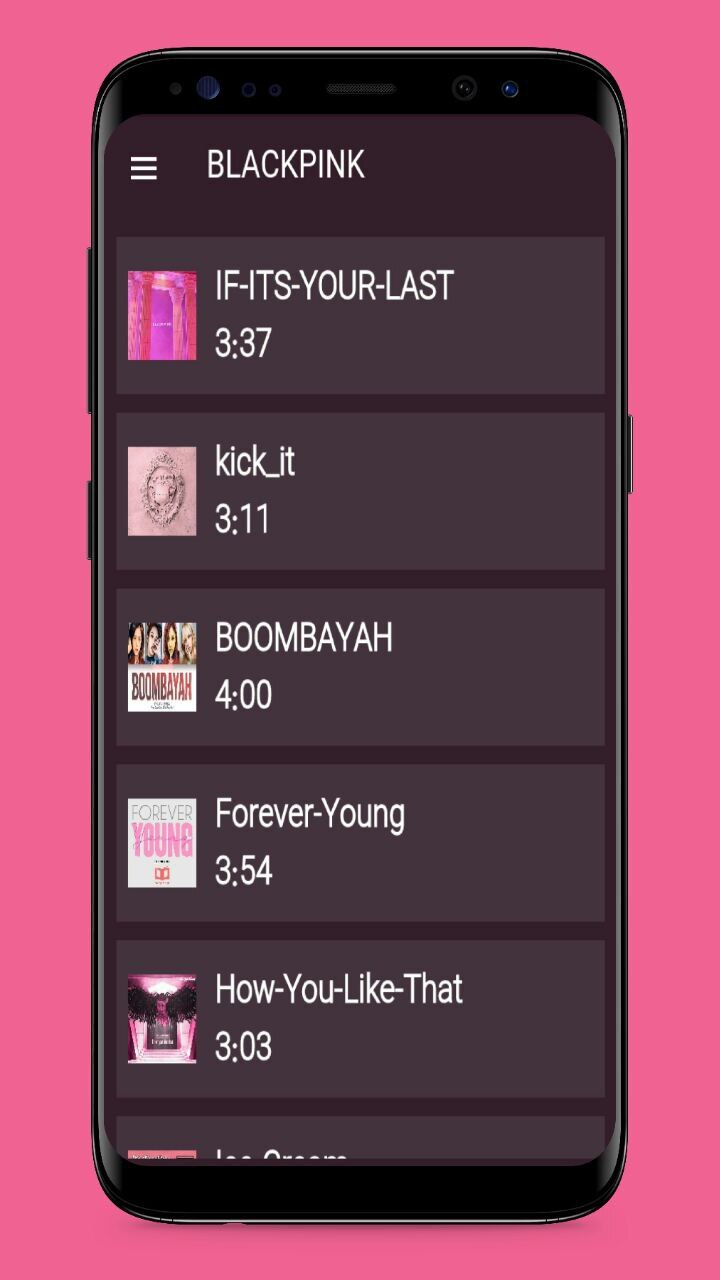 اسکرین شات 2 برنامه آهنگ های blackpink بلک پینک