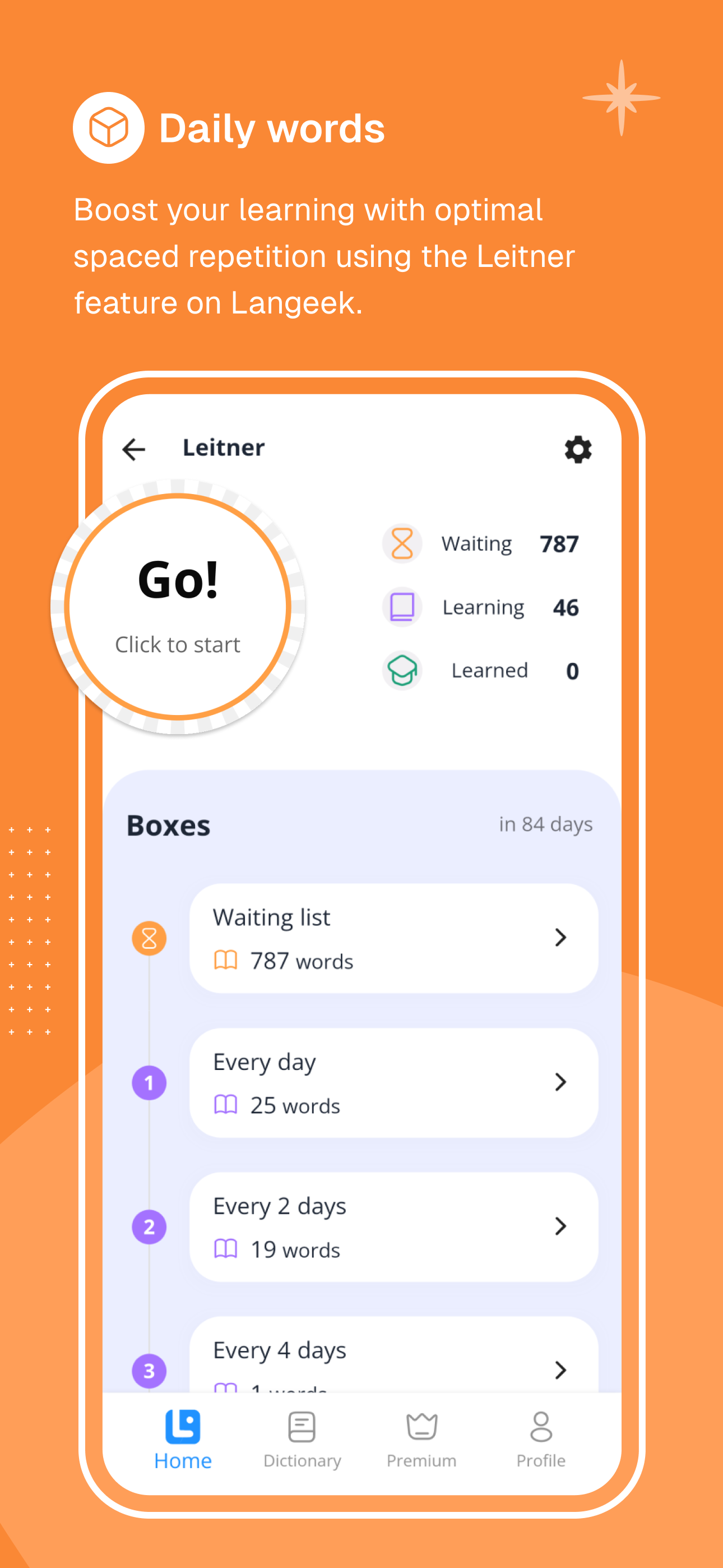 اسکرین شات 3 برنامه LanGeek | English Vocabulary