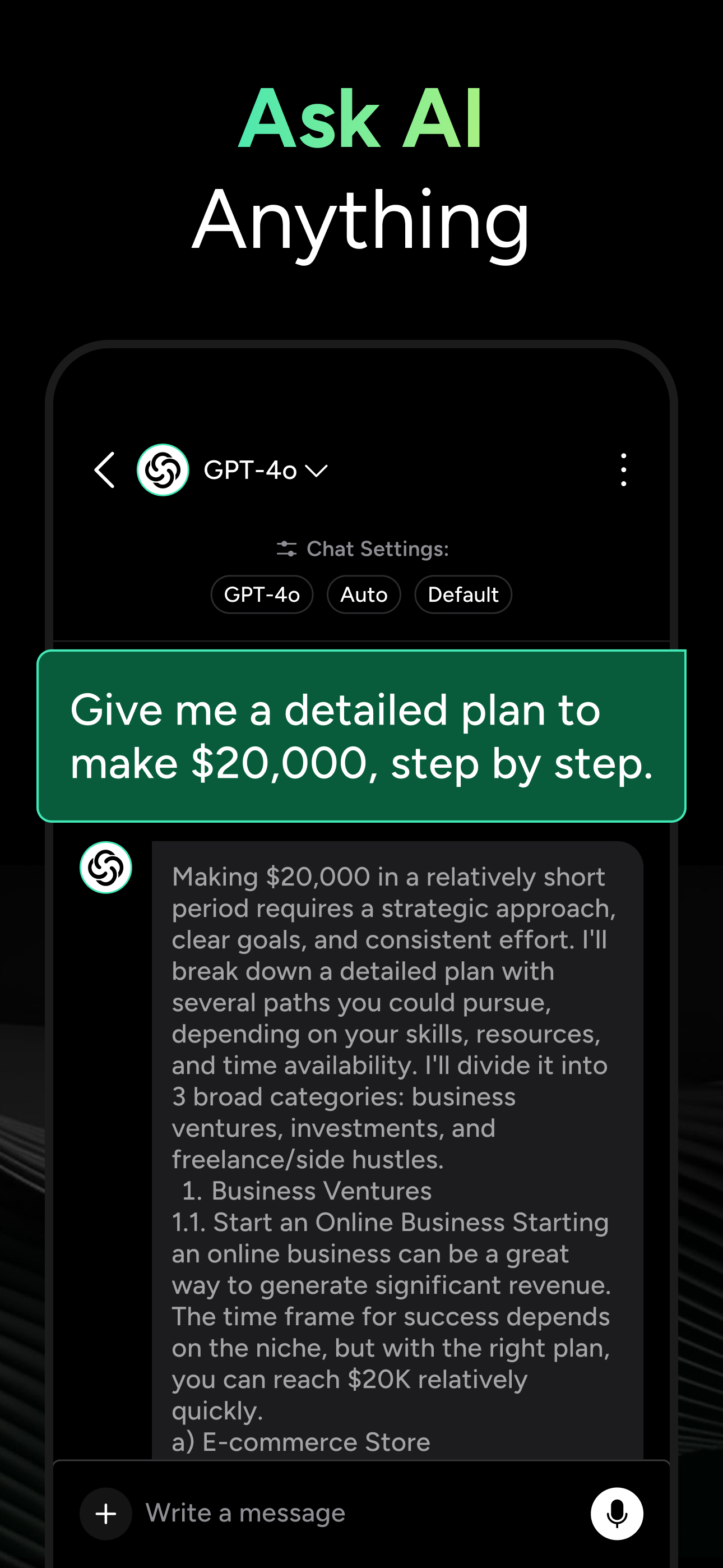 اسکرین شات 1 برنامه GPT Chatbot AI - Genie