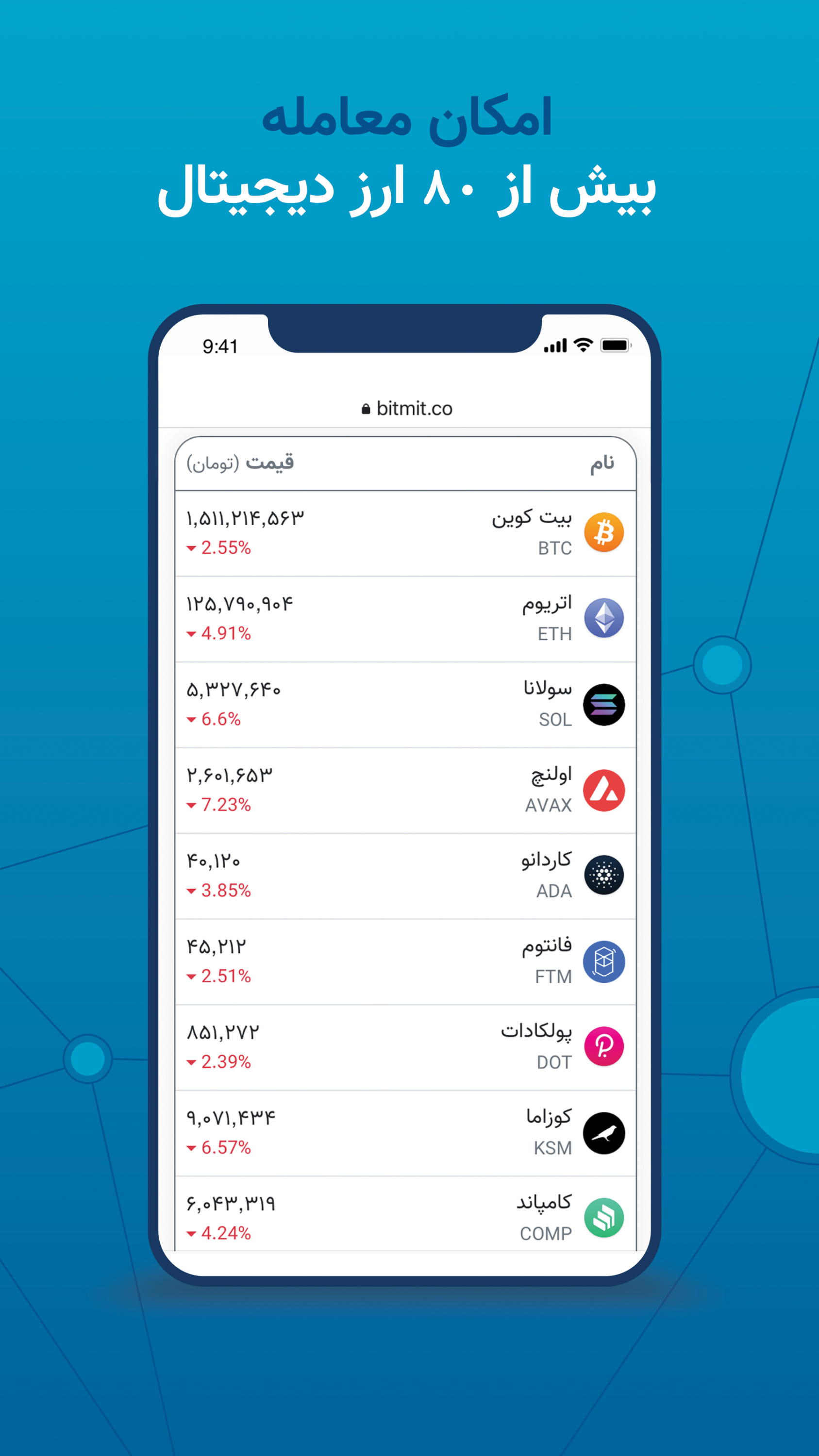 اسکرین شات 8 برنامه بیت میت - خرید و فروش ارز دیجیتال