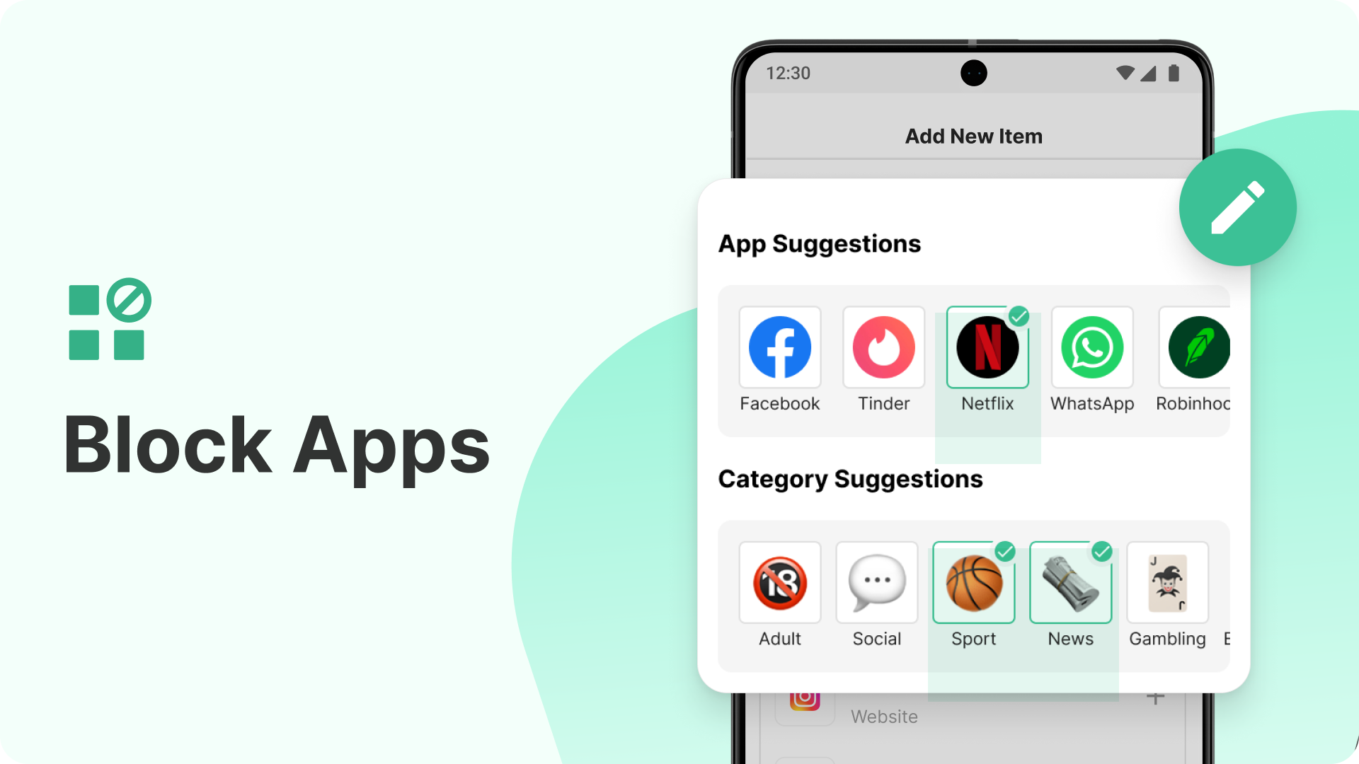 اسکرین شات 2 برنامه BlockSite: Block Apps & Sites