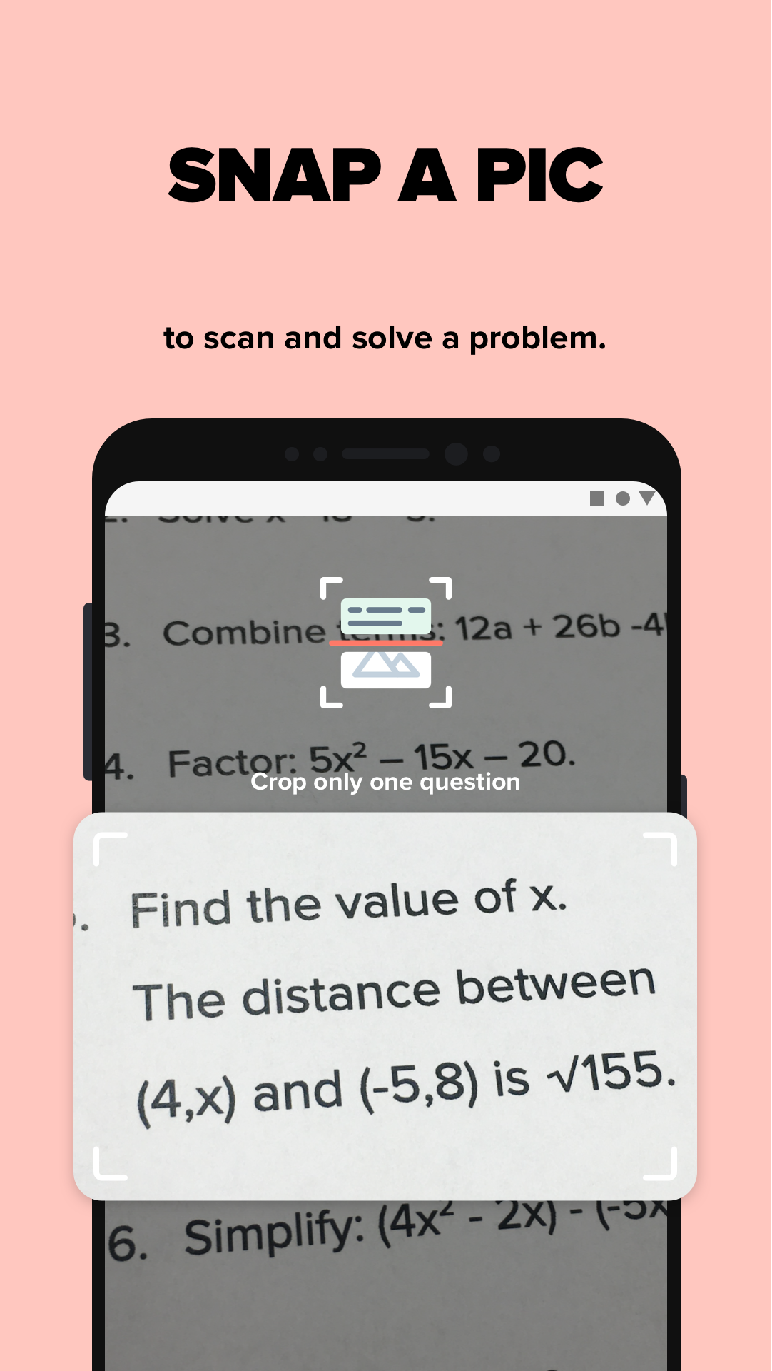 اسکرین شات 3 برنامه Brainly-Scan & Solve Study App