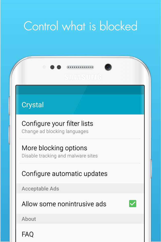 اسکرین شات 4 برنامه Crystal for Samsung Internet