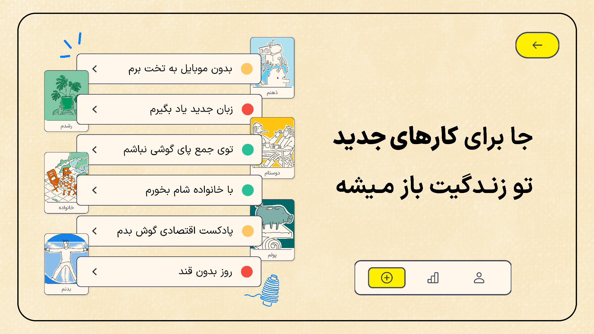 اسکرین شات 5 برنامه دوک | به چیزای خوب عادت کن