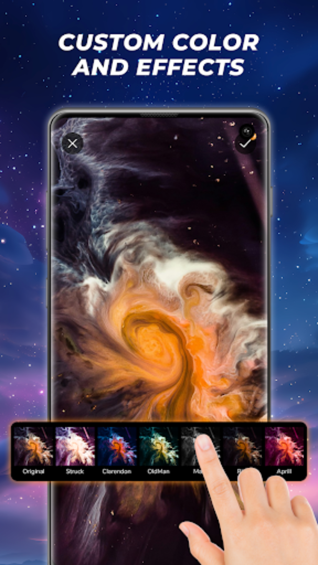 اسکرین شات 5 برنامه Fluid Live Wallpaper-4D Screen