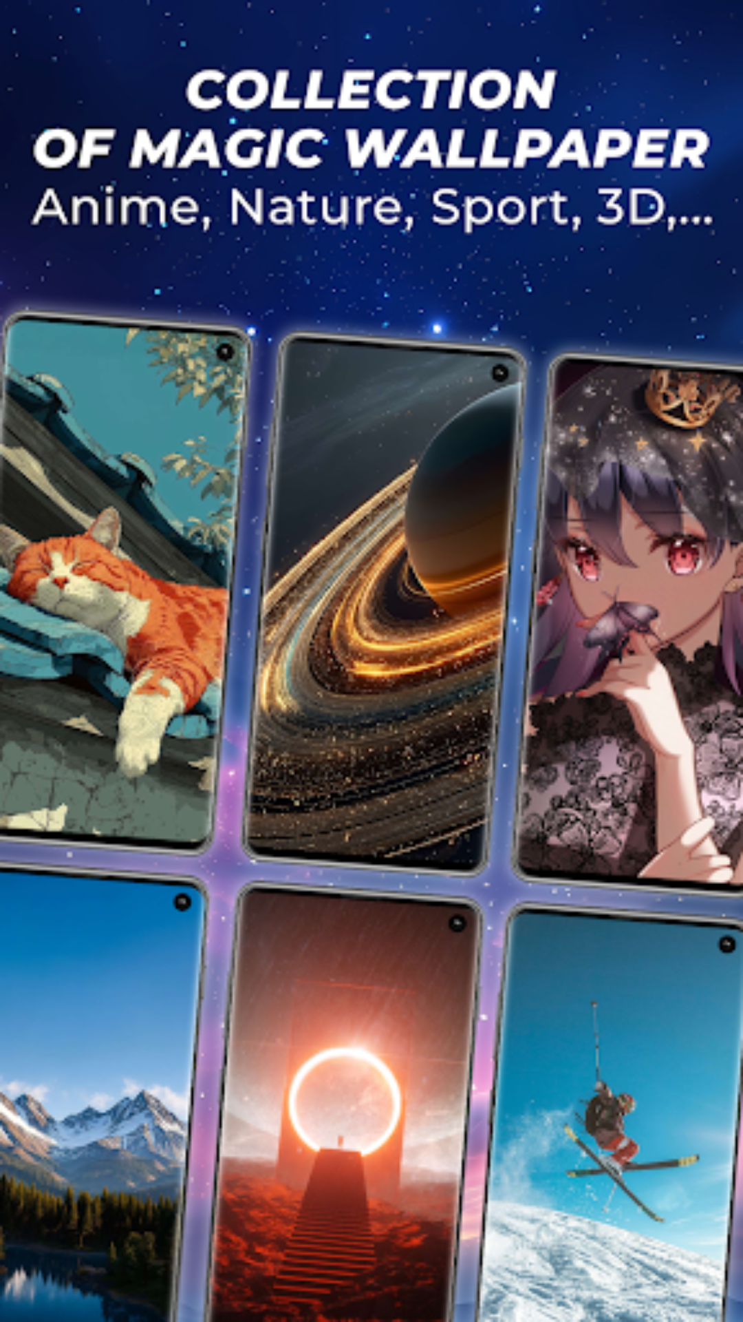 اسکرین شات 1 برنامه Fluid Live Wallpaper-4D Screen