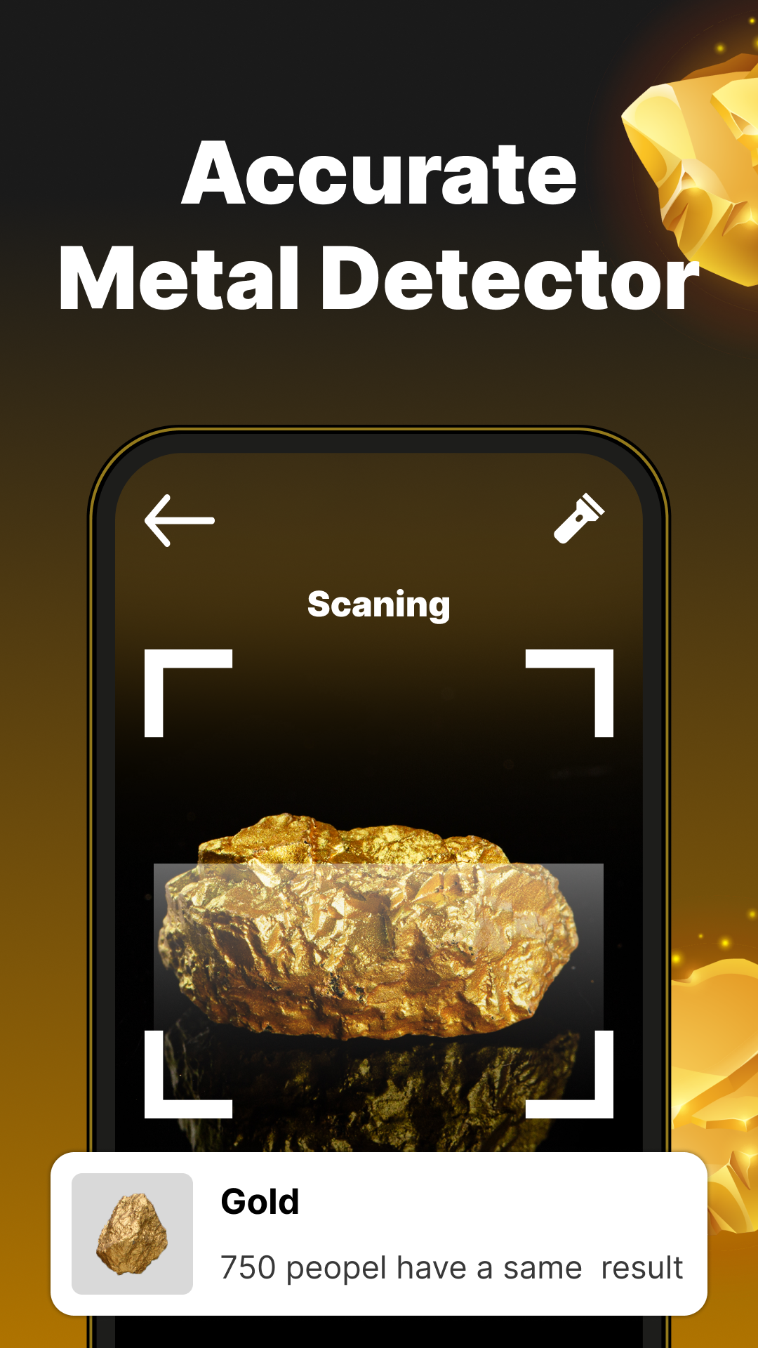 اسکرین شات 1 برنامه Metal Detector, Metal Finder