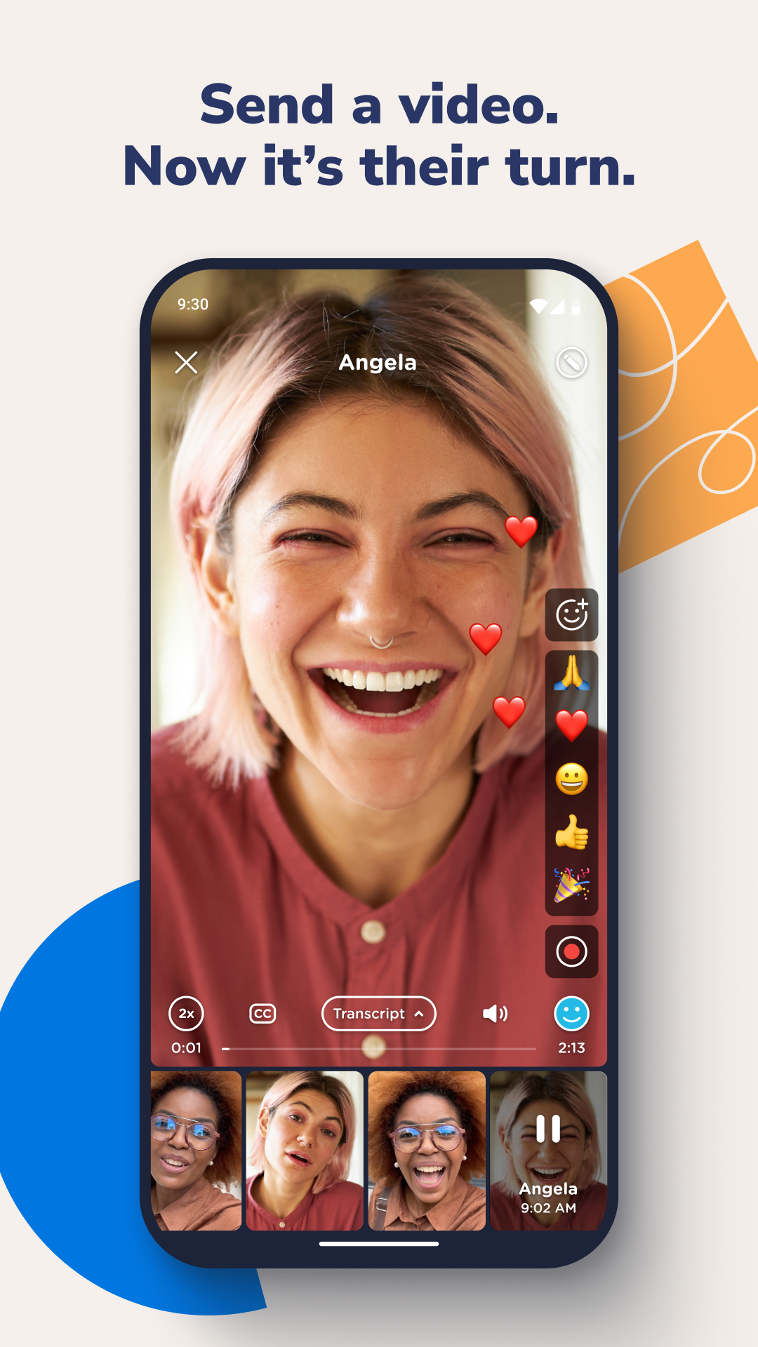 اسکرین شات 2 برنامه Marco Polo - Video Messenger