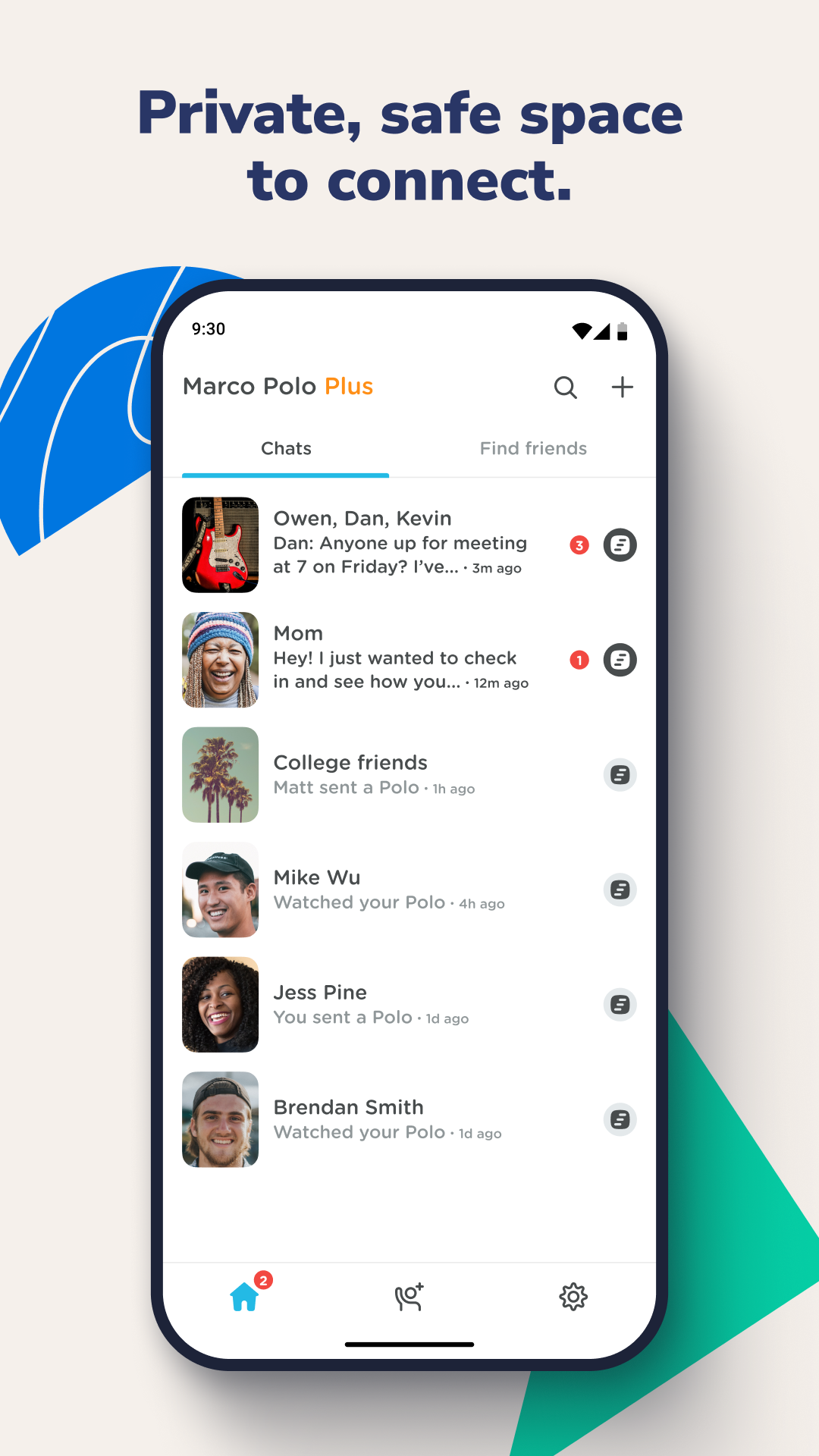 اسکرین شات 5 برنامه Marco Polo - Video Messenger