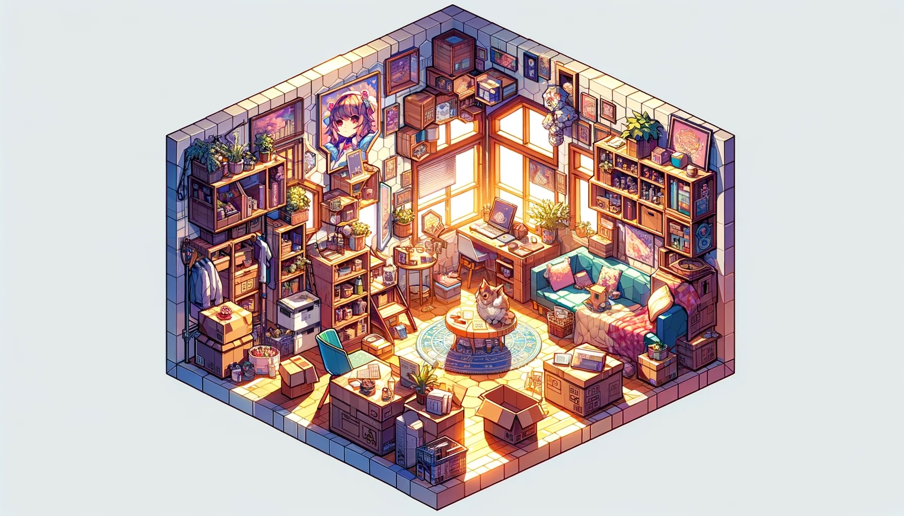 اسکرین شات 3 بازی Kawaii Decor Life - Unpacking