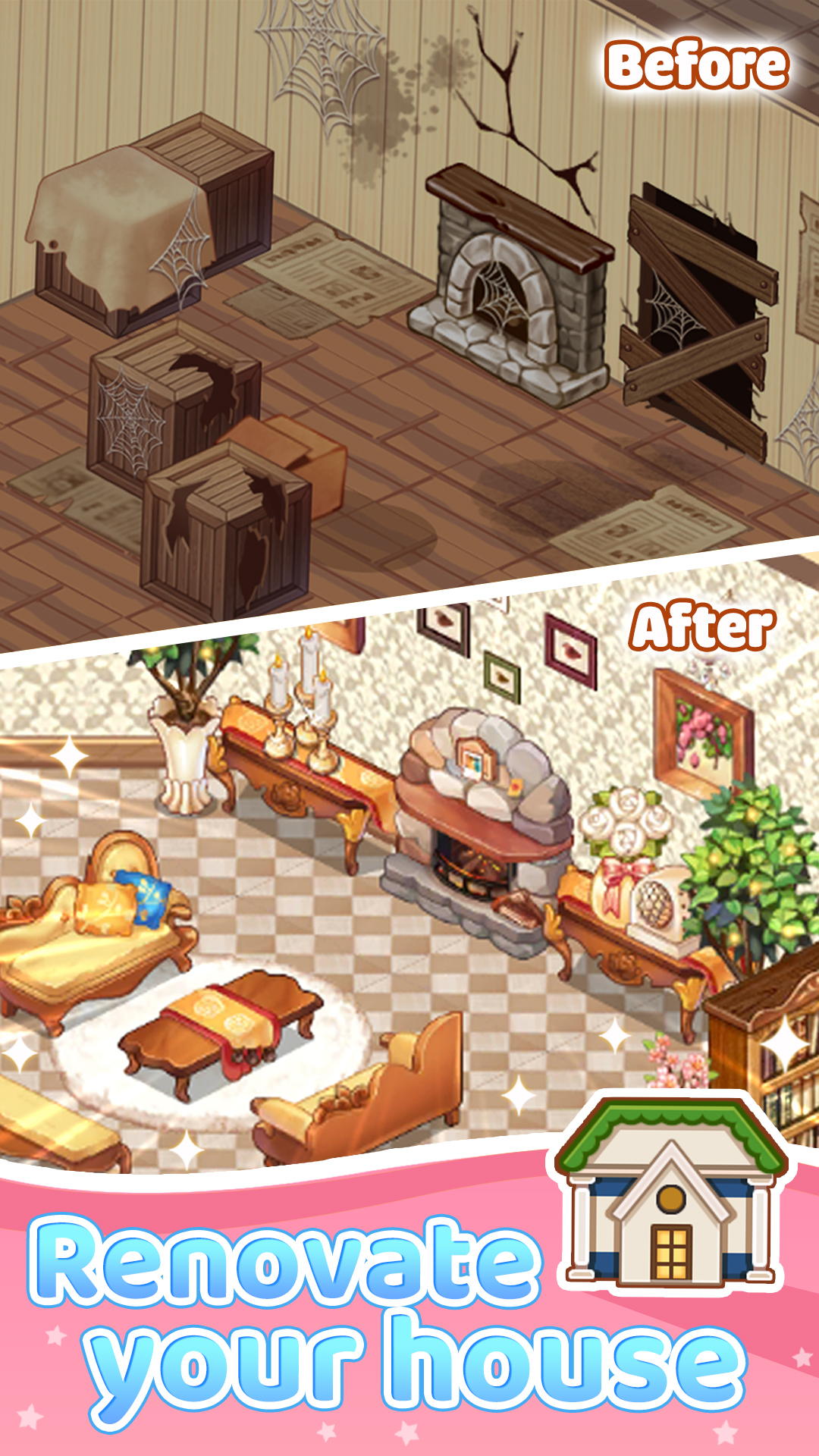 اسکرین شات 6 بازی Kawaii Decor Life - Unpacking