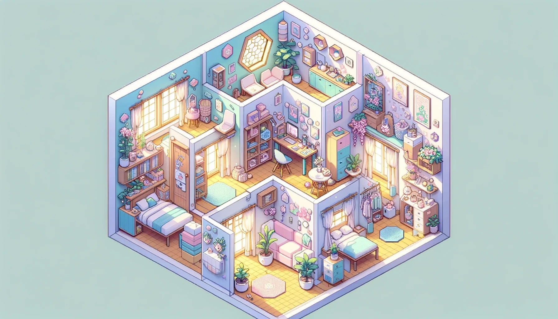 اسکرین شات 1 بازی Kawaii Decor Life - Unpacking