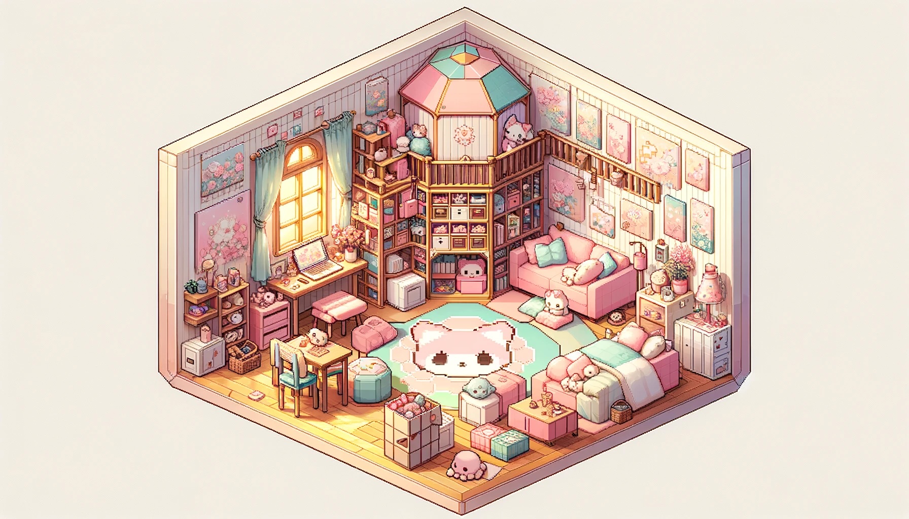 اسکرین شات 2 بازی Kawaii Decor Life - Unpacking