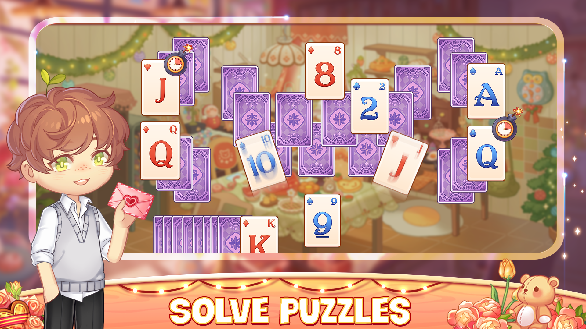اسکرین شات 4 بازی Kawaii Theater Solitaire