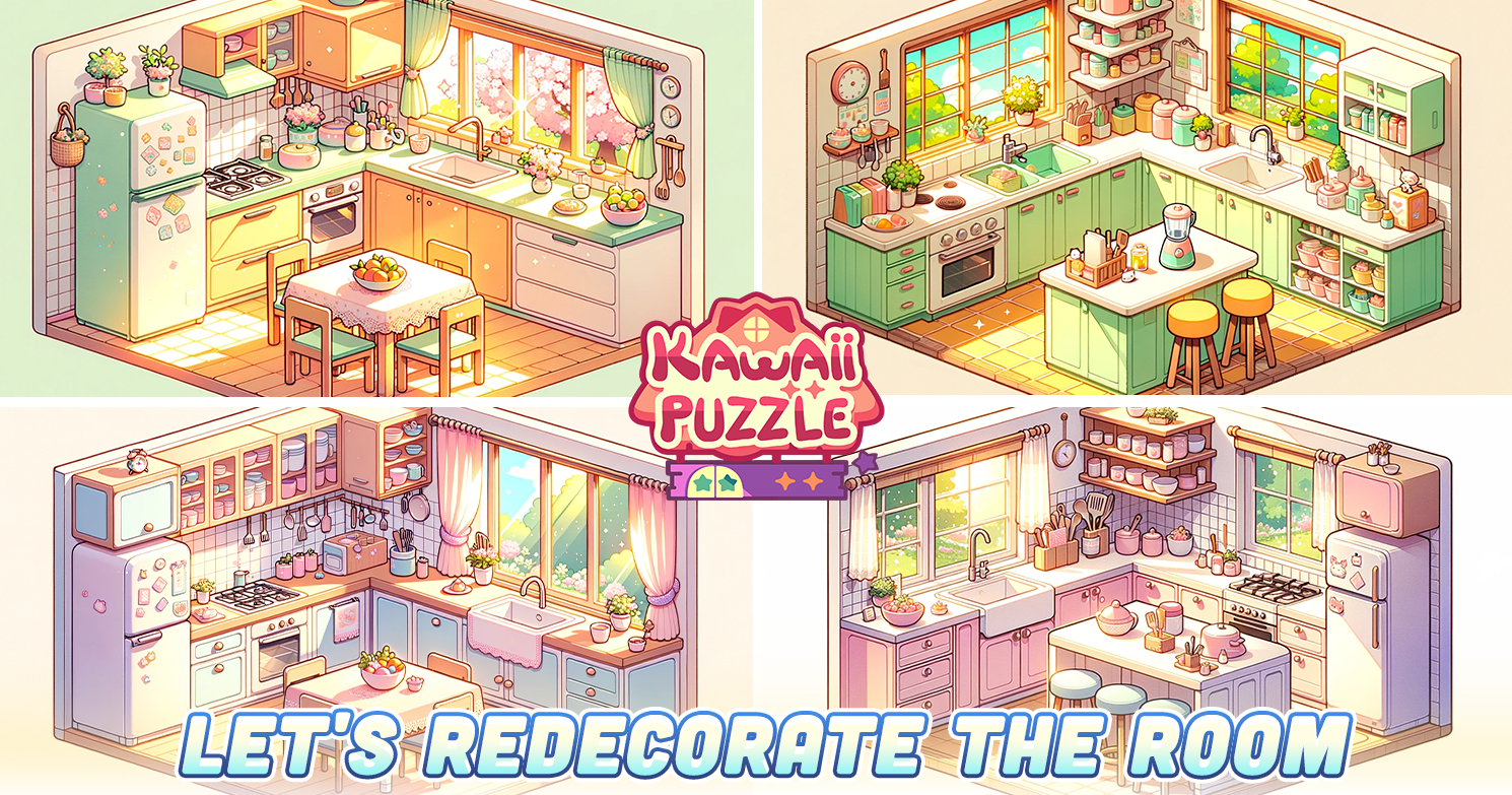 اسکرین شات 1 بازی Kawaii Puzzle: Unpacking Decor