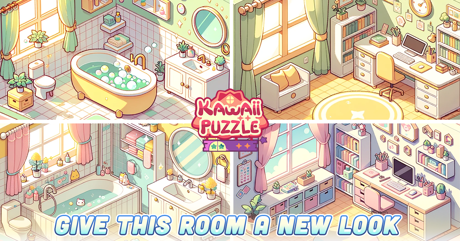 اسکرین شات 2 بازی Kawaii Puzzle: Unpacking Decor