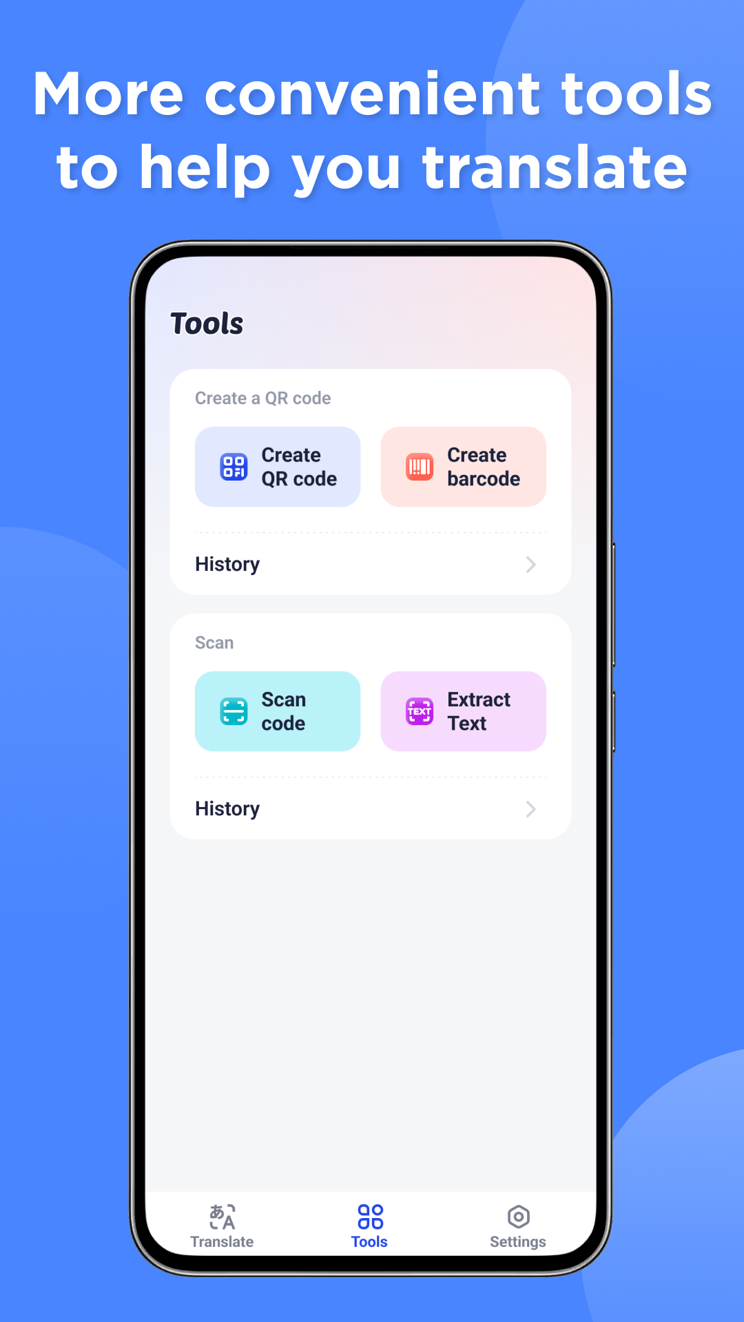 اسکرین شات 4 برنامه Scan Translate - Text & QR