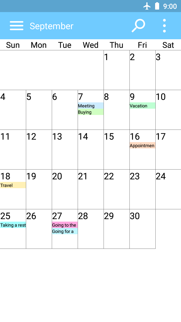 اسکرین شات 3 برنامه Calendar and Planner