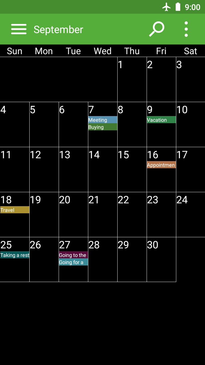 اسکرین شات 2 برنامه Calendar and Planner