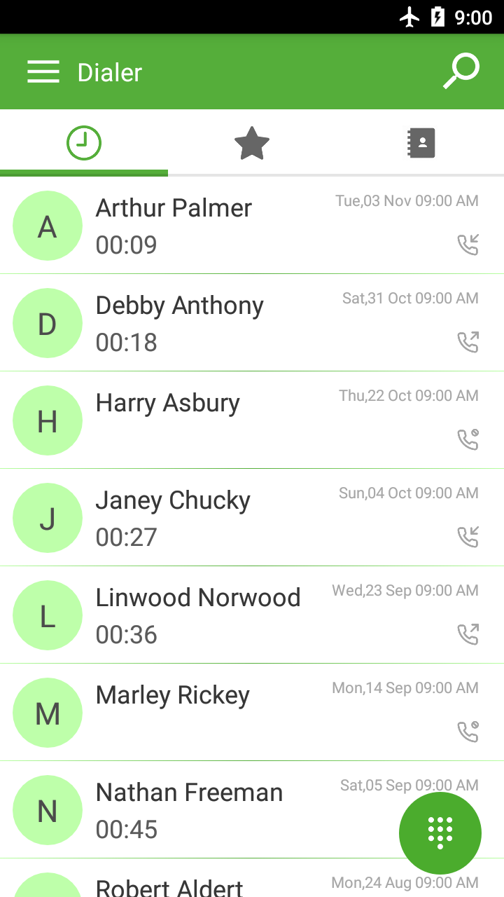 اسکرین شات 1 برنامه Phone - Dialer - Call app