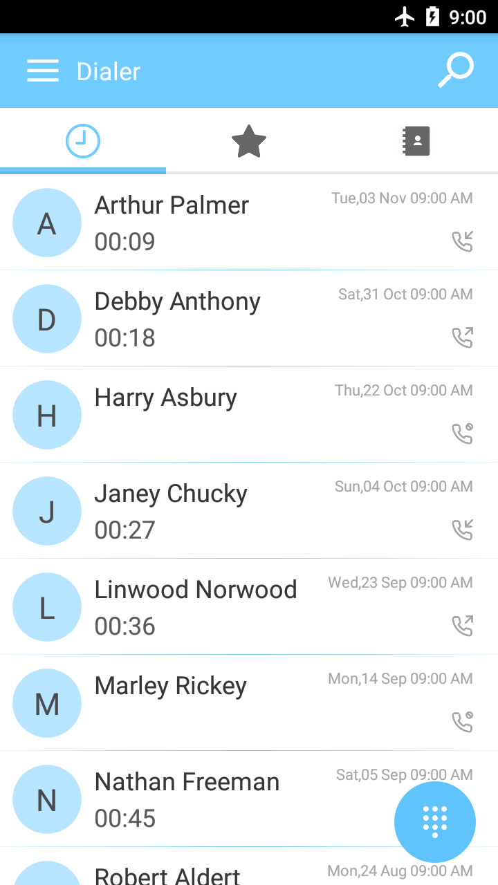 اسکرین شات 5 برنامه Phone - Dialer - Call app