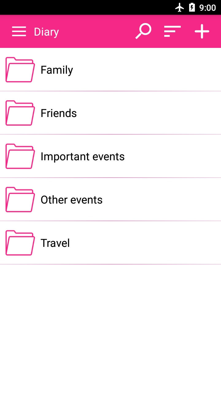اسکرین شات 5 برنامه Diary with lock