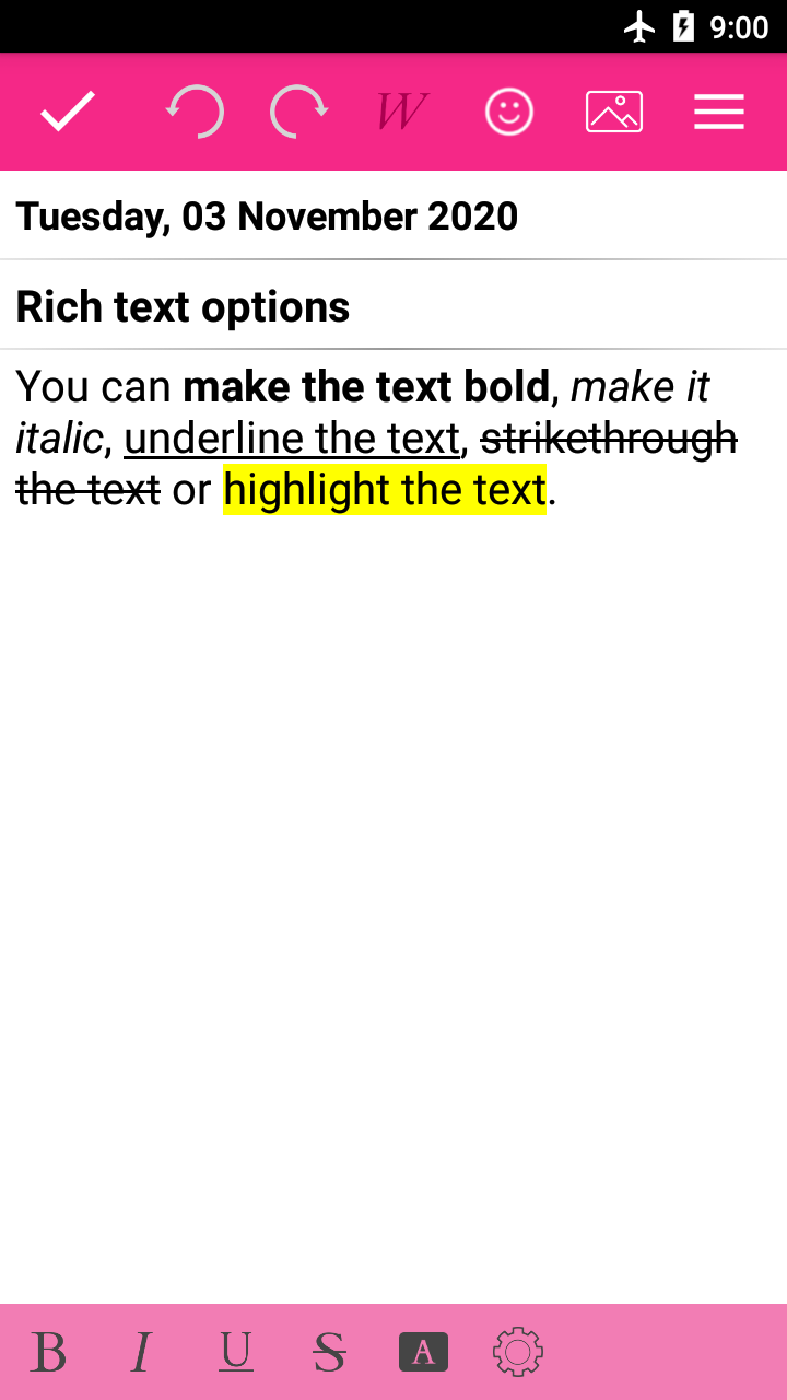 اسکرین شات 6 برنامه Daily journal