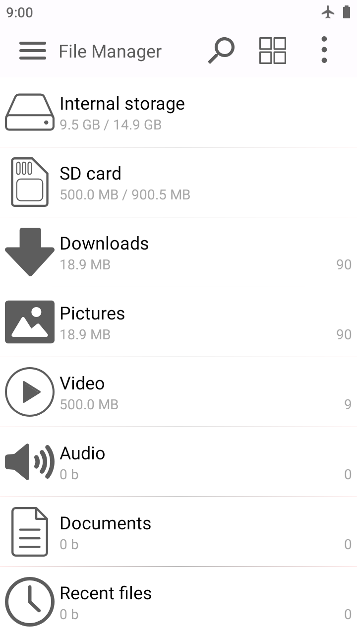 اسکرین شات 1 برنامه File Manager