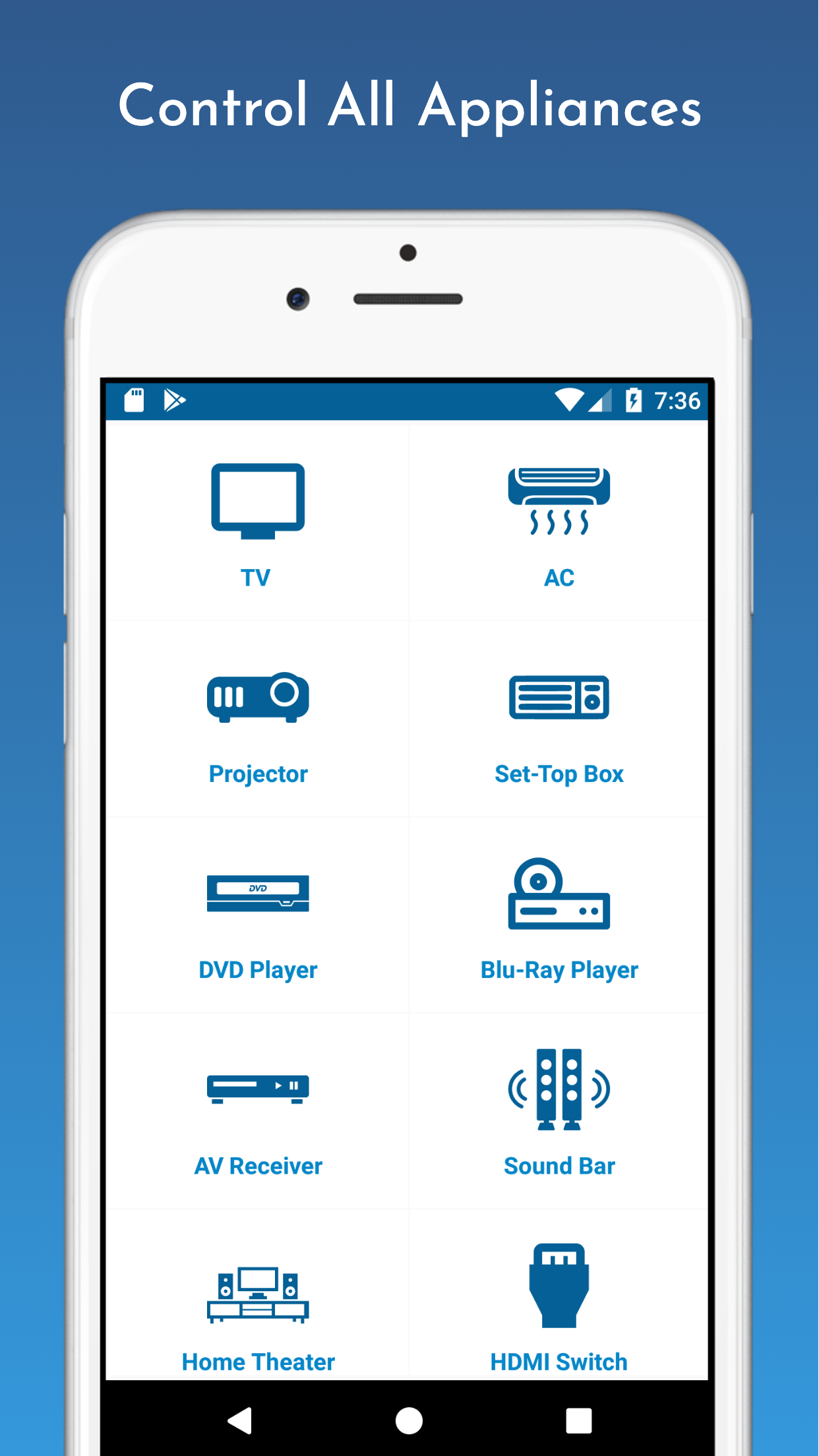 اسکرین شات 2 برنامه Universal Remote Control