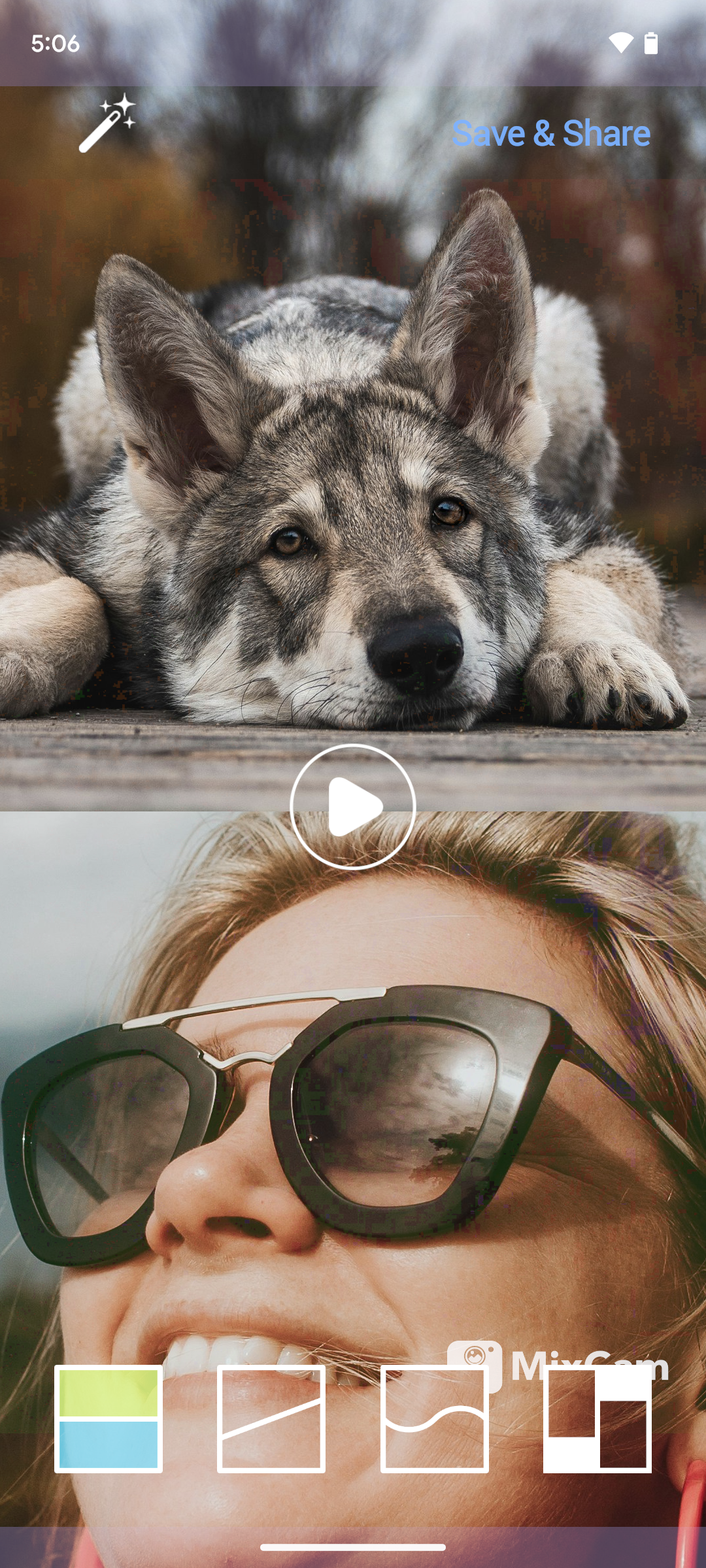 اسکرین شات 2 برنامه MixCam Dual Camera Front Back