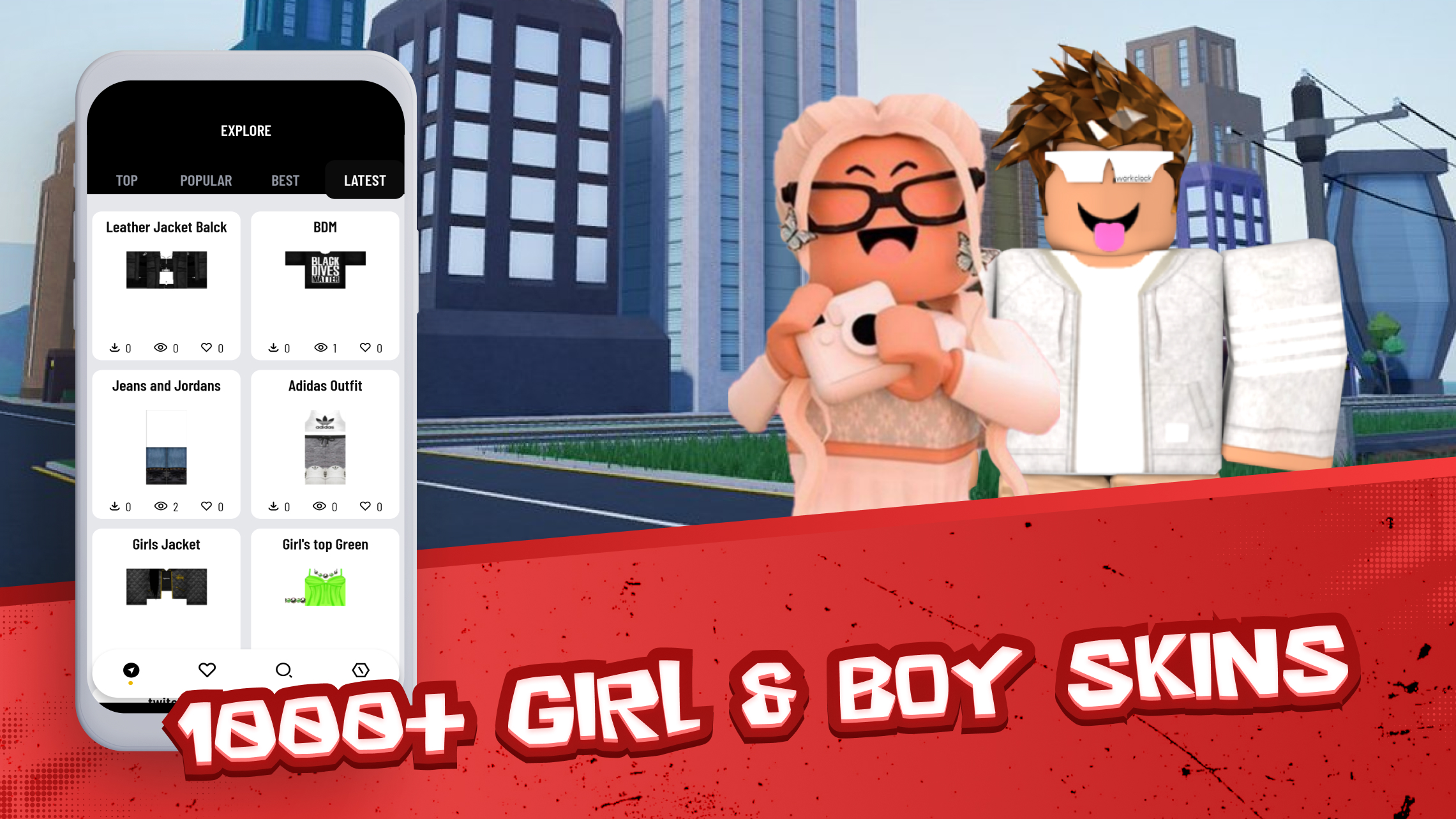 اسکرین شات 3 برنامه Skins for Roblox Clothing