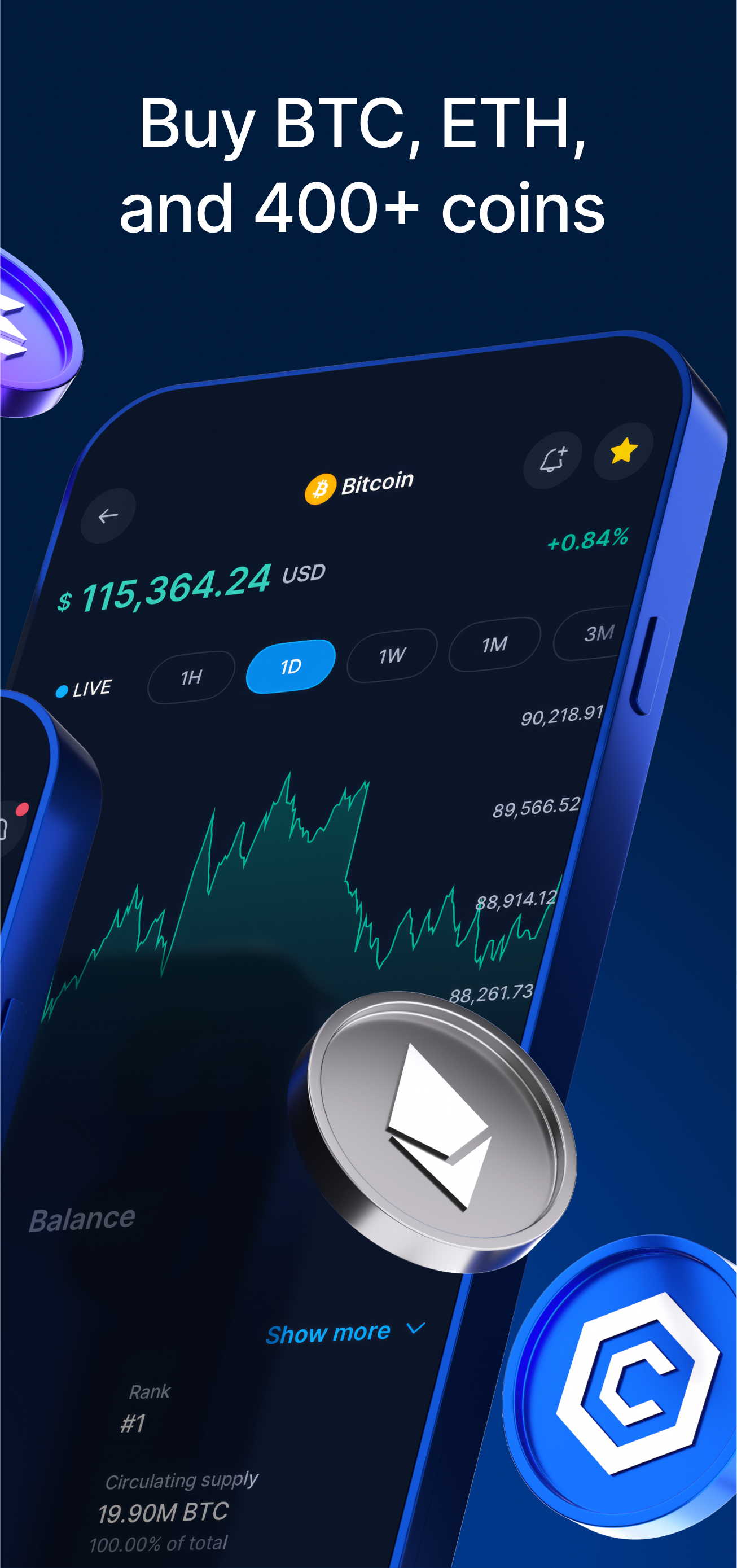 اسکرین شات 2 برنامه Crypto.com: Buy BTC, ETH & CRO
