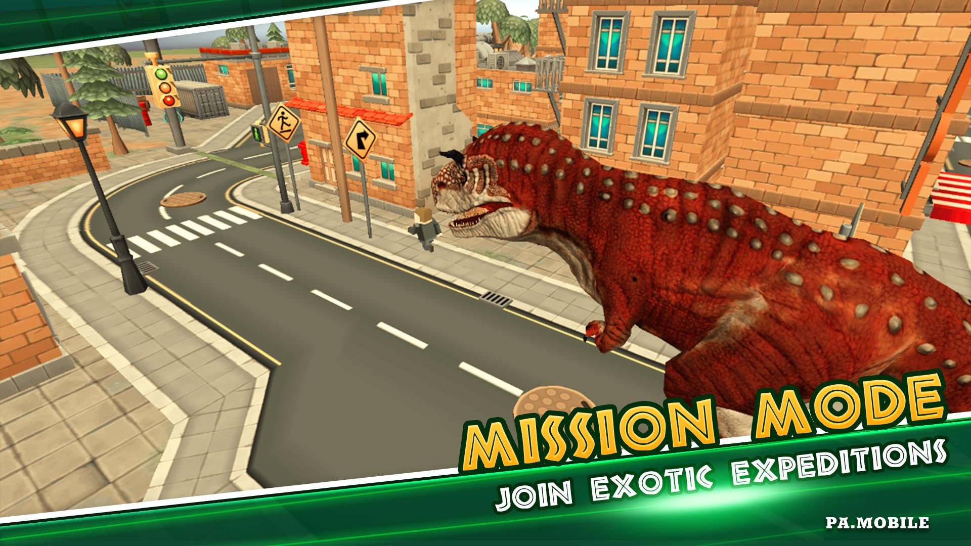 اسکرین شات 5 بازی Dino Sim Dinosaur City Rampage