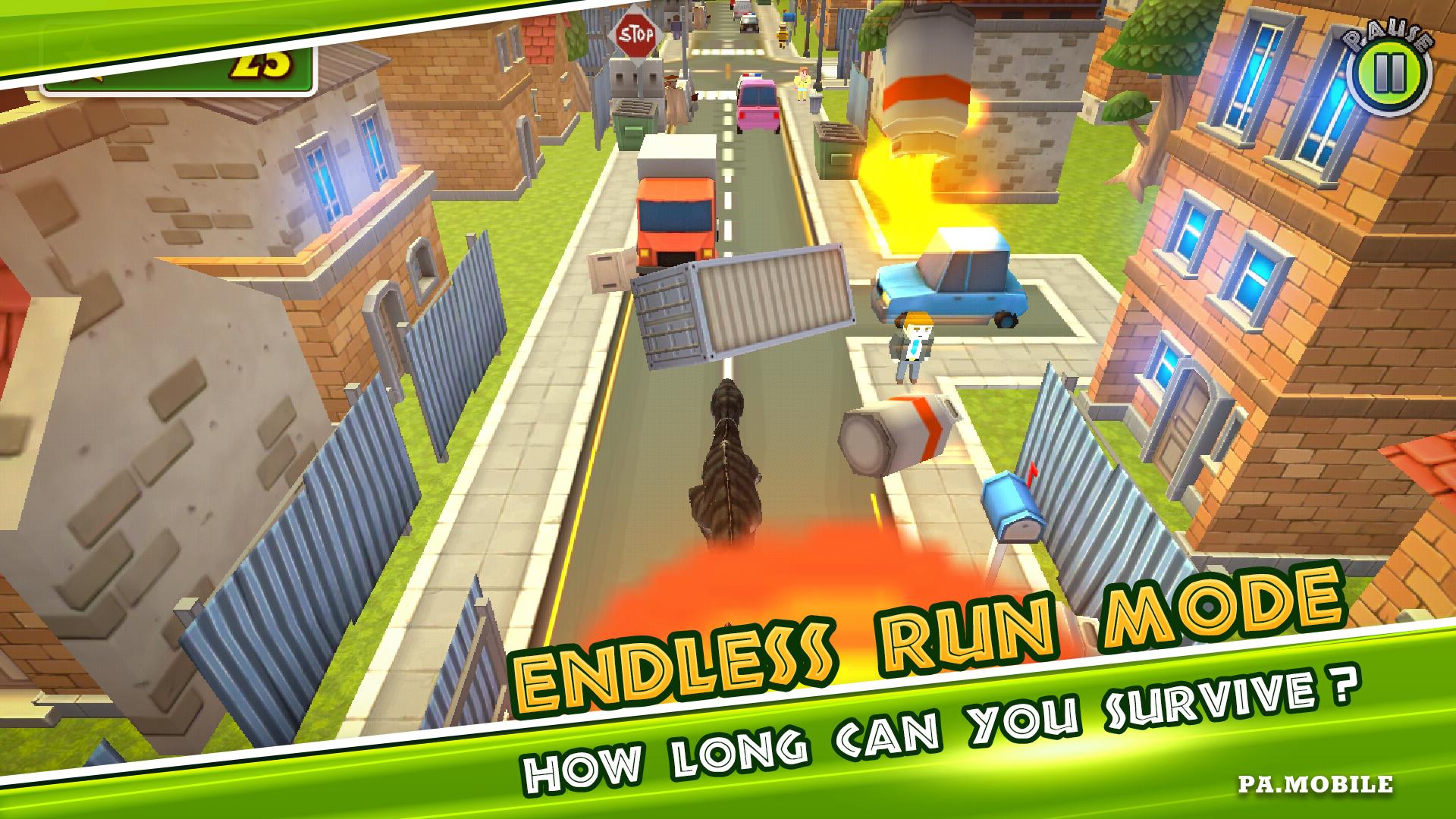 اسکرین شات 3 بازی Dino Sim Dinosaur City Rampage