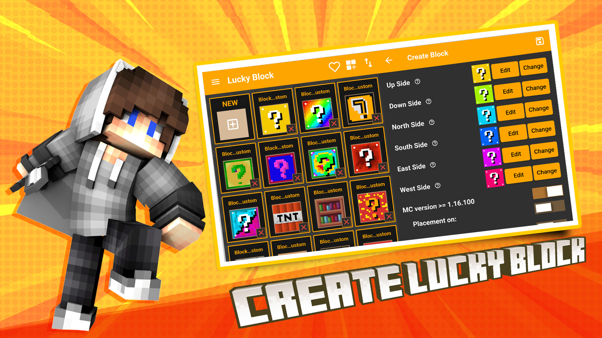 اسکرین شات 2 برنامه Lucky Block Mods and Maps MCPE