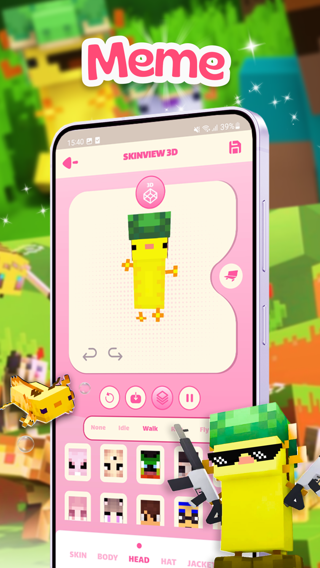 اسکرین شات 5 برنامه Skin for MCPE: Minecraft Skins