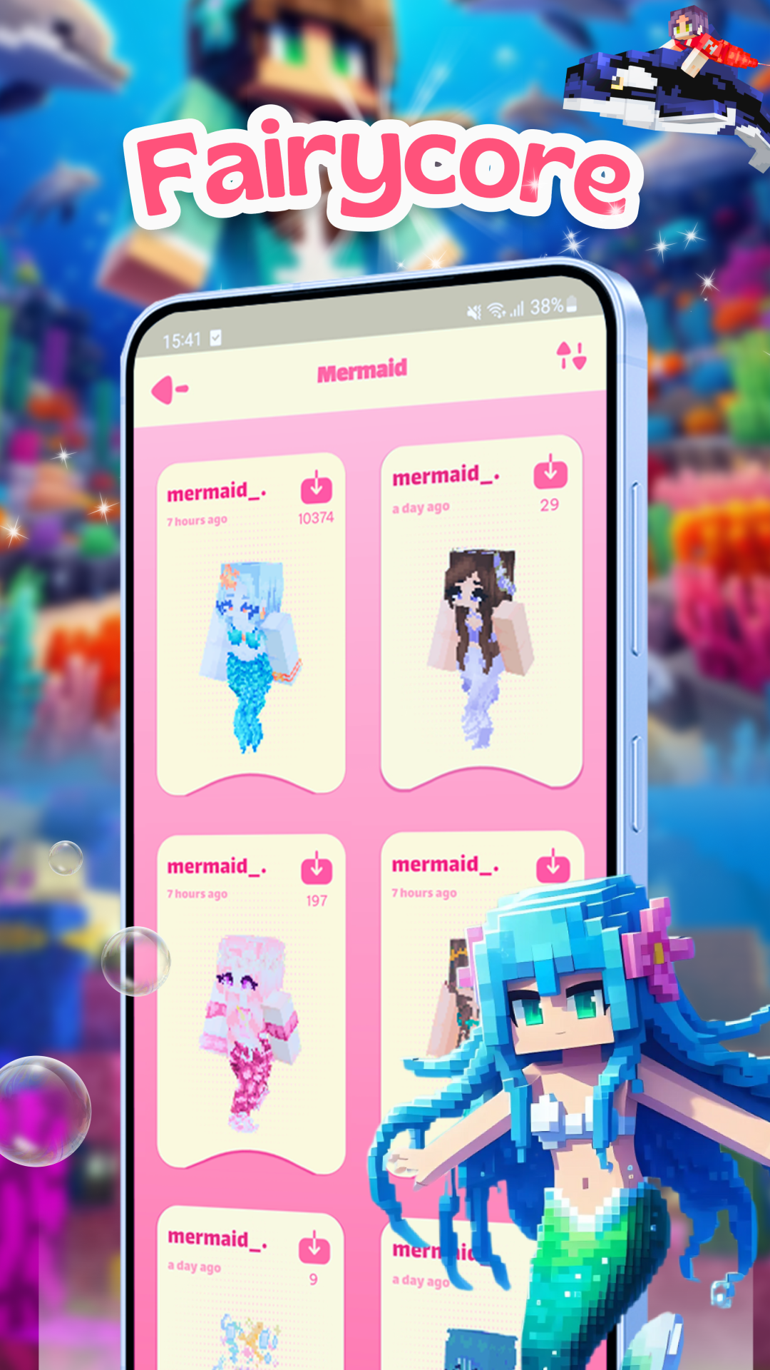 اسکرین شات 4 برنامه Skin for MCPE: Minecraft Skins